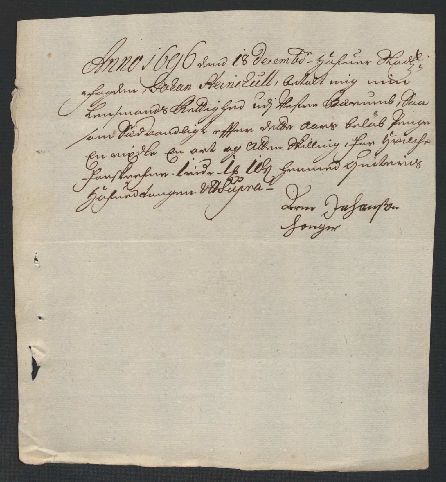 Rentekammeret inntil 1814, Reviderte regnskaper, Fogderegnskap, AV/RA-EA-4092/R10/L0440: Fogderegnskap Aker og Follo, 1696-1697, p. 207