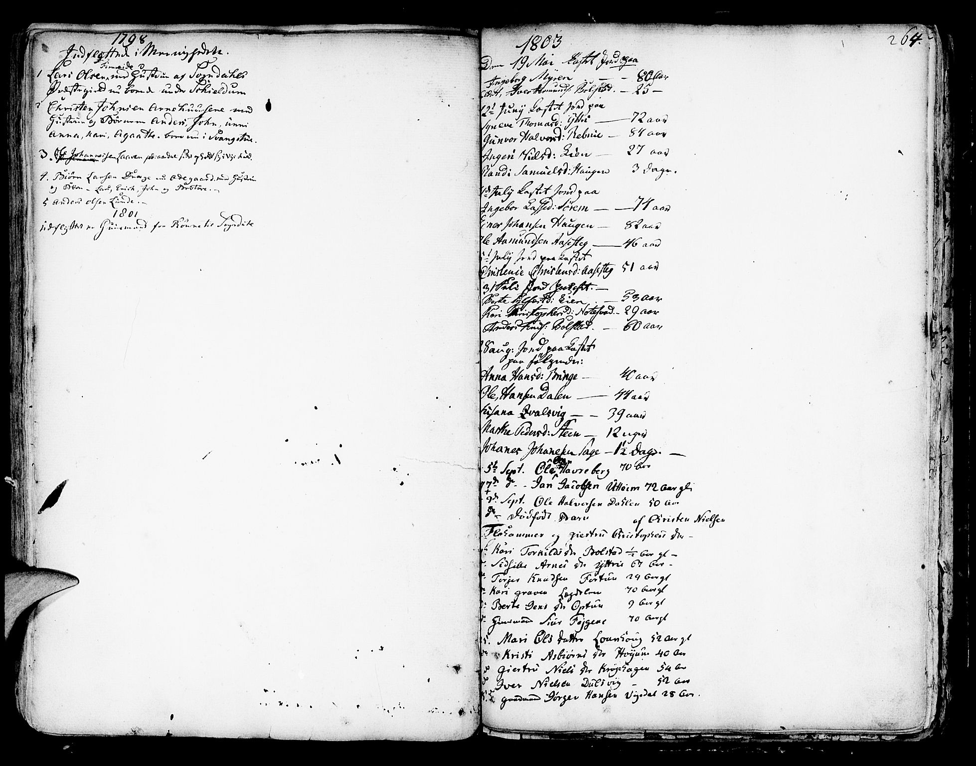 Luster sokneprestembete, SAB/A-81101/H/Haa/Haaa/L0001: Parish register (official) no. A 1, 1731-1803, p. 264