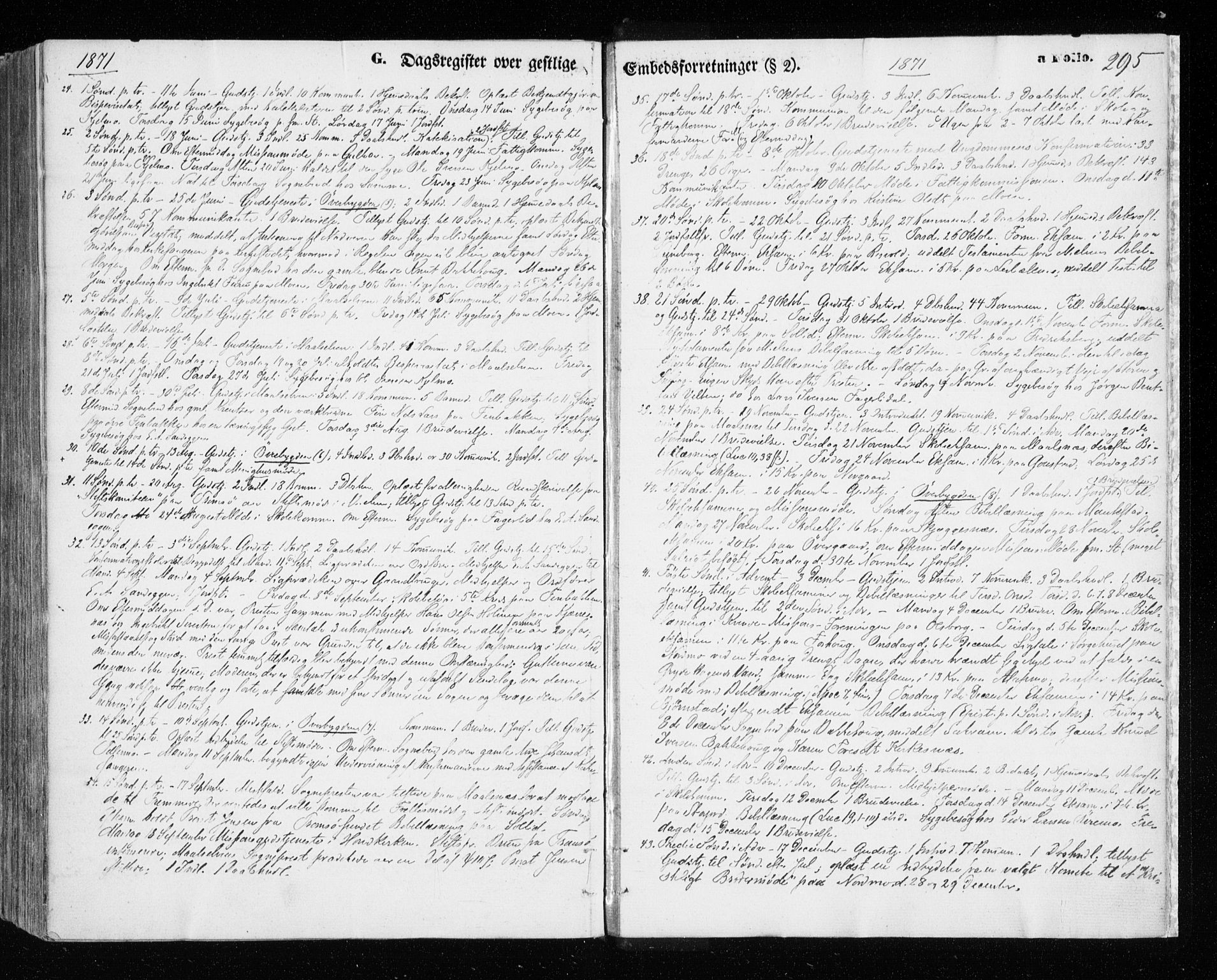 Målselv sokneprestembete, SATØ/S-1311/G/Ga/Gaa/L0004kirke: Parish register (official) no. 4, 1863-1872, p. 295