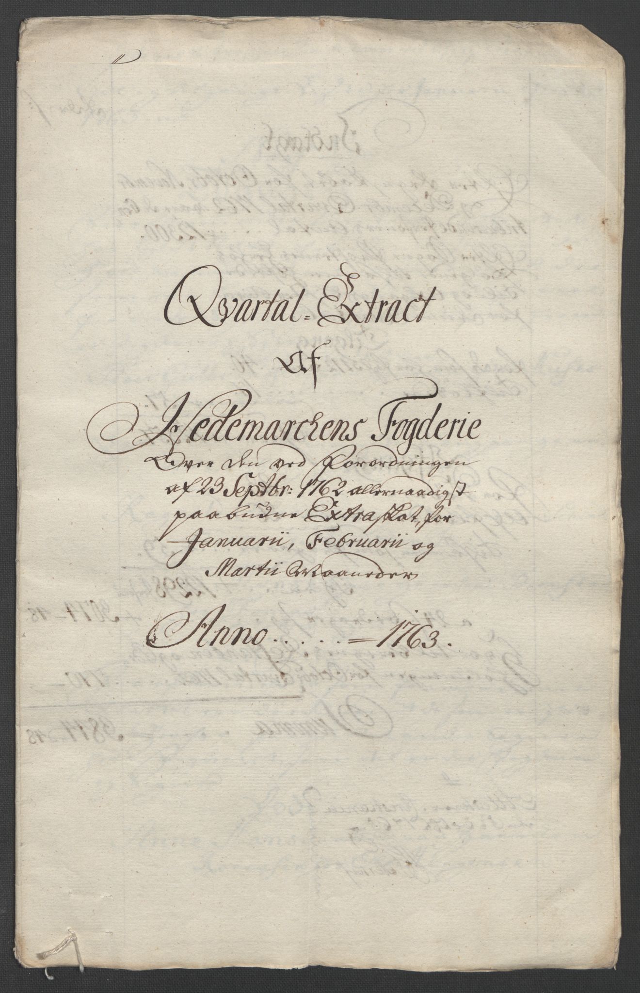 Rentekammeret inntil 1814, Reviderte regnskaper, Fogderegnskap, RA/EA-4092/R16/L1147: Ekstraskatten Hedmark, 1763-1764, p. 23