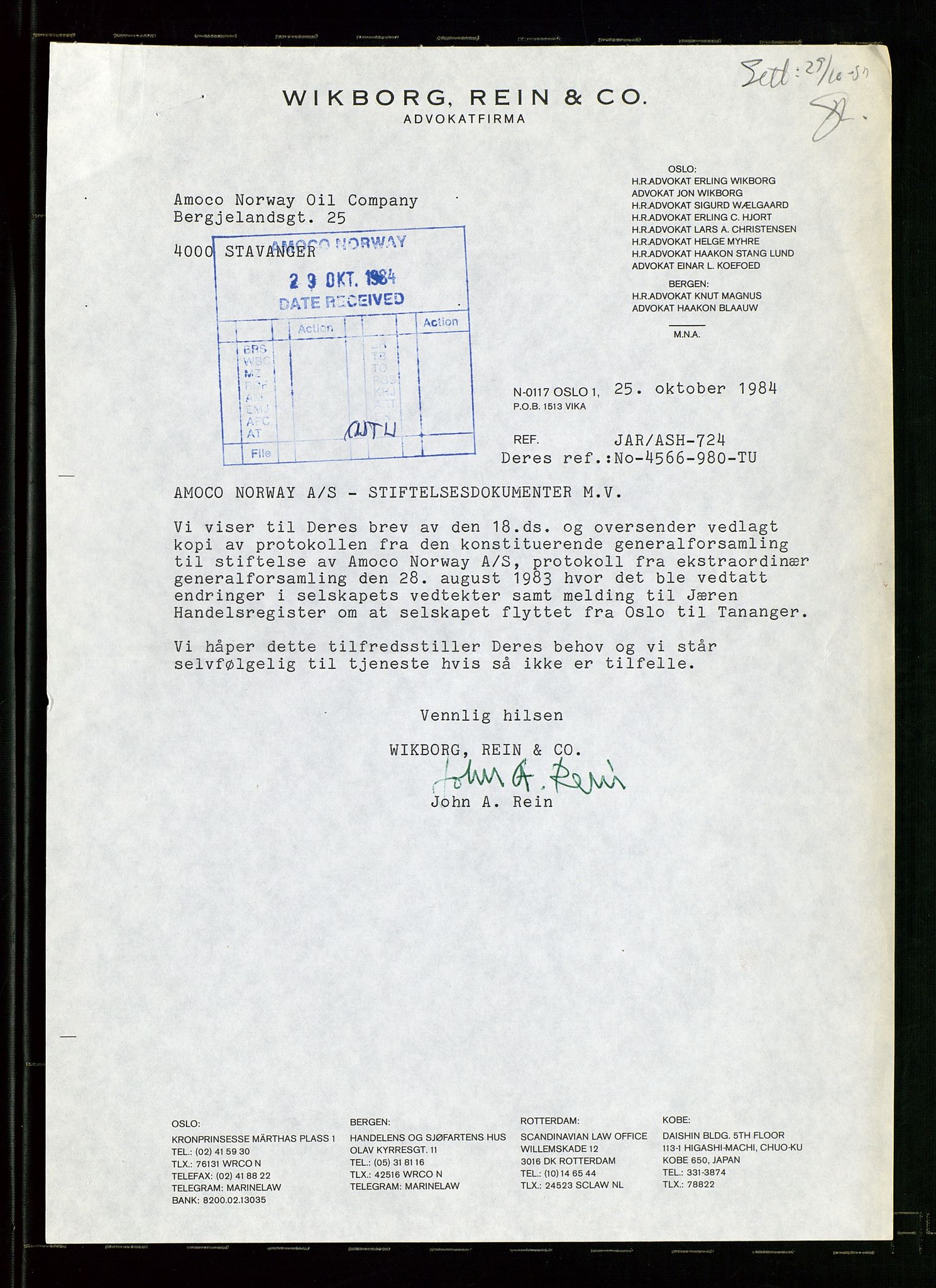 Pa 1740 - Amoco Norway Oil Company, AV/SAST-A-102405/22/A/Aa/L0002: Styreprotokoller og sakspapirer, 1966-1999, p. 335