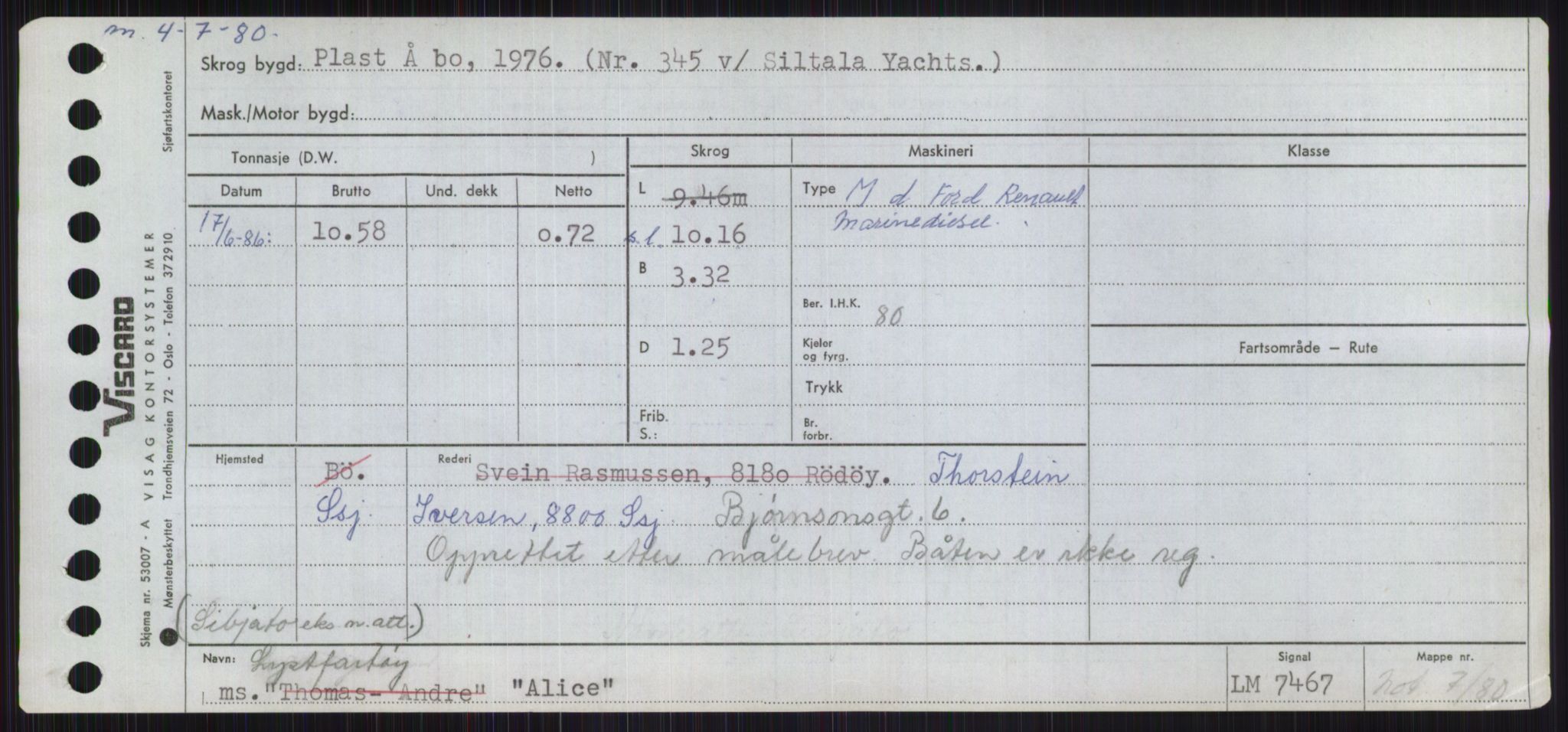 Sjøfartsdirektoratet med forløpere, Skipsmålingen, RA/S-1627/H/Ha/L0001/0001: Fartøy, A-Eig / Fartøy A-Bjøn, p. 117