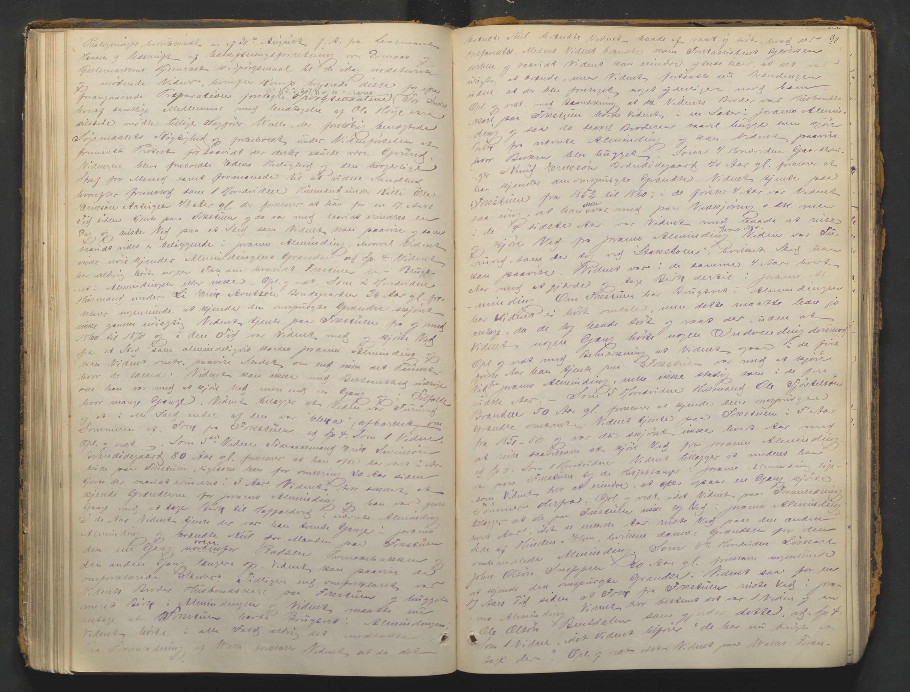 Nord-Gudbrandsdal tingrett, SAH/TING-002/G/Gc/Gcb/L0004: Ekstrarettsprotokoll for åstedssaker, 1876-1887, p. 89b-90a