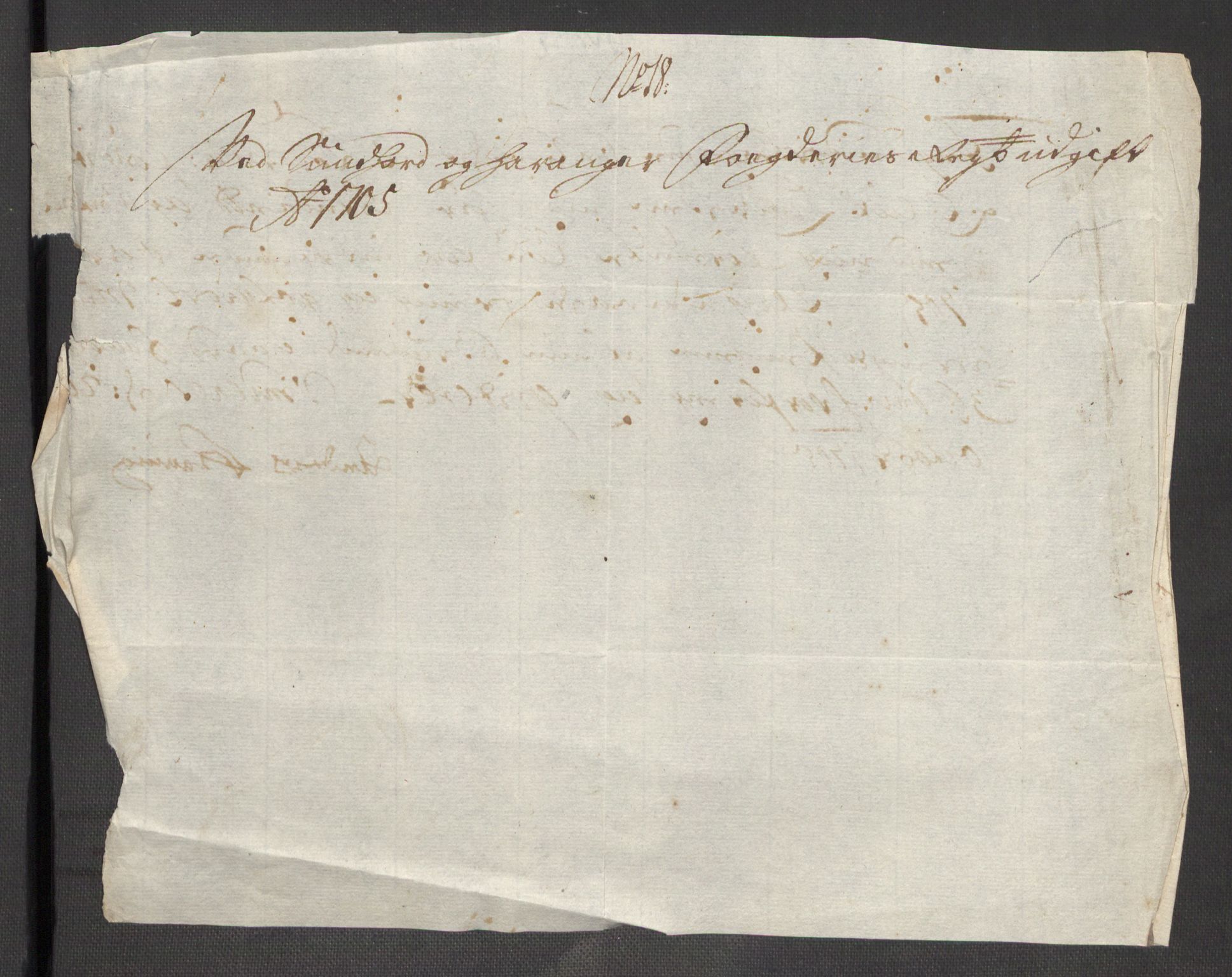 Rentekammeret inntil 1814, Reviderte regnskaper, Fogderegnskap, AV/RA-EA-4092/R48/L2983: Fogderegnskap Sunnhordland og Hardanger, 1705, p. 235