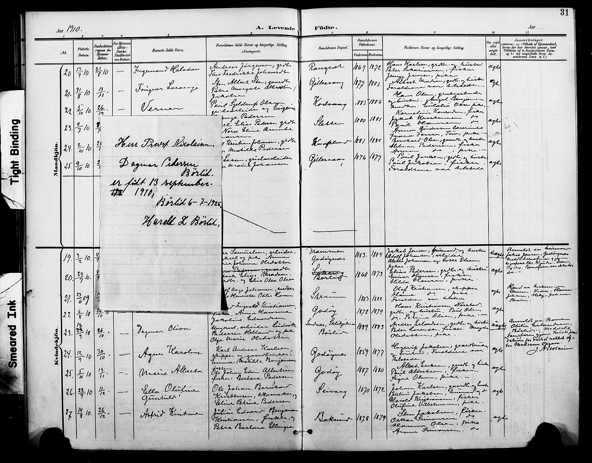 Ministerialprotokoller, klokkerbøker og fødselsregistre - Nordland, SAT/A-1459/804/L0088: Parish register (copy) no. 804C01, 1901-1917