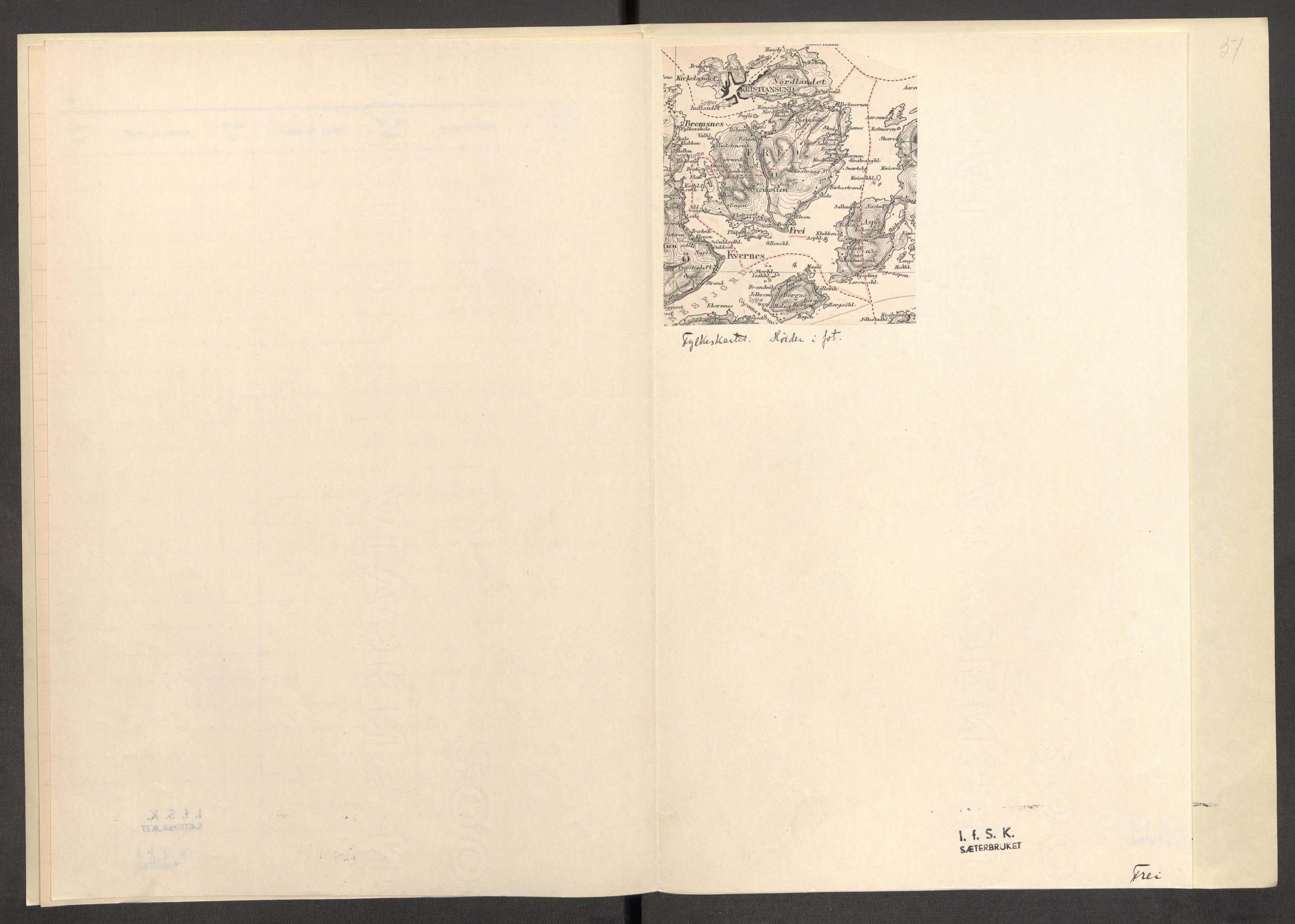 Instituttet for sammenlignende kulturforskning, AV/RA-PA-0424/F/Fc/L0013/0001: Eske B13: / Møre og Romsdal (perm XXXV), 1933-1938