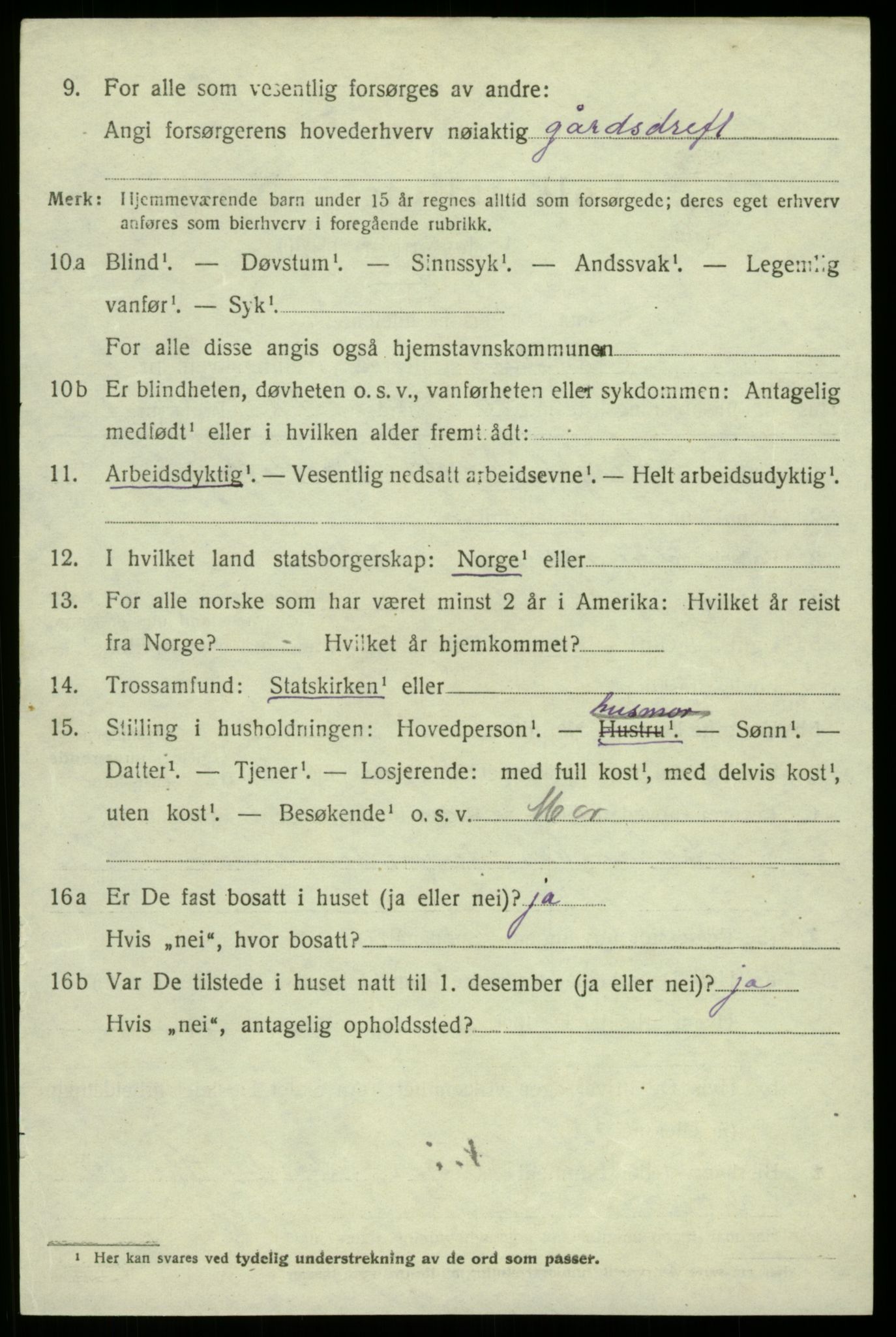 SAB, 1920 census for Røldal, 1920, p. 746