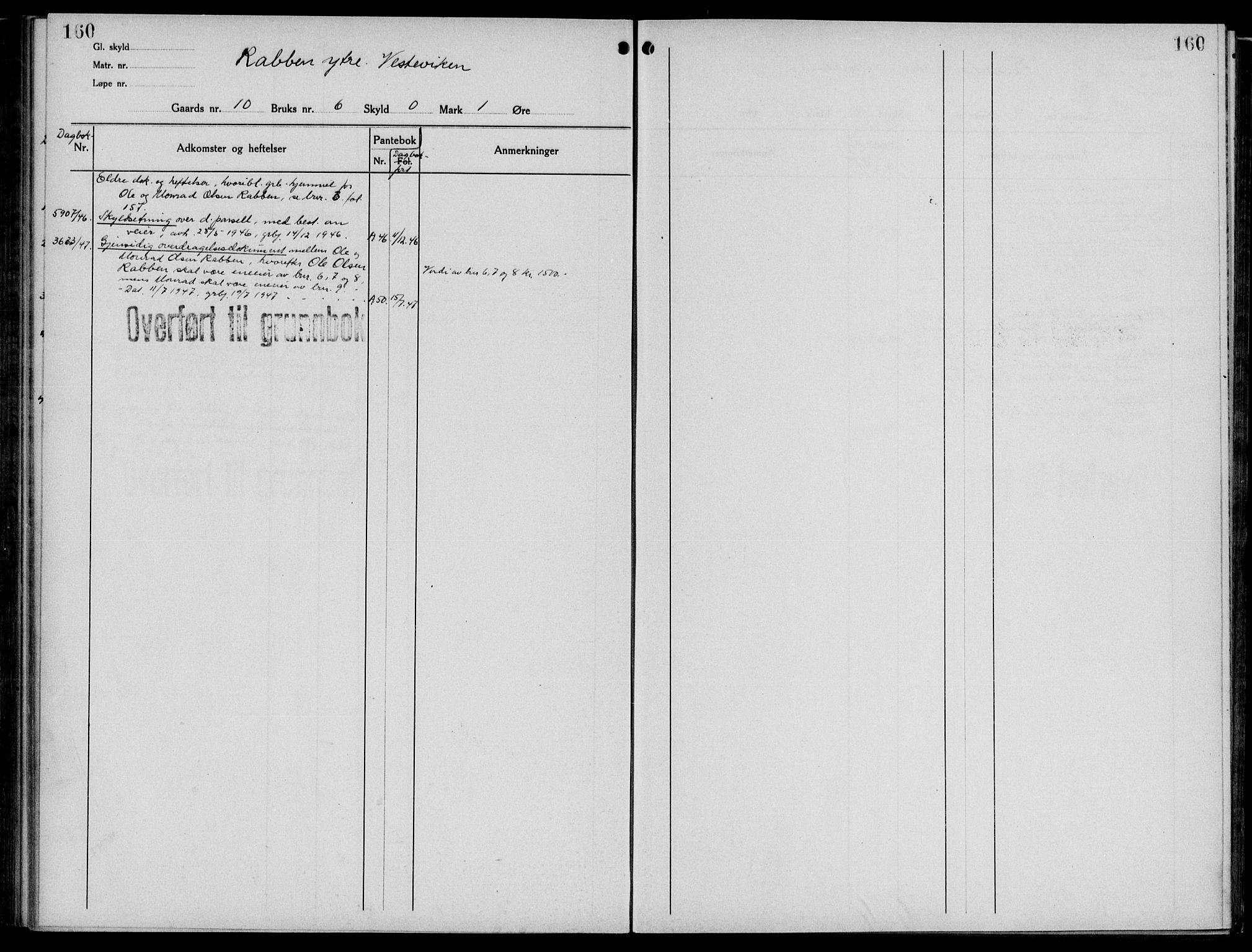 Midhordland sorenskriveri, AV/SAB-A-3001/1/G/Ga/Gab/L0069: Mortgage register no. II.A.b.69, p. 160