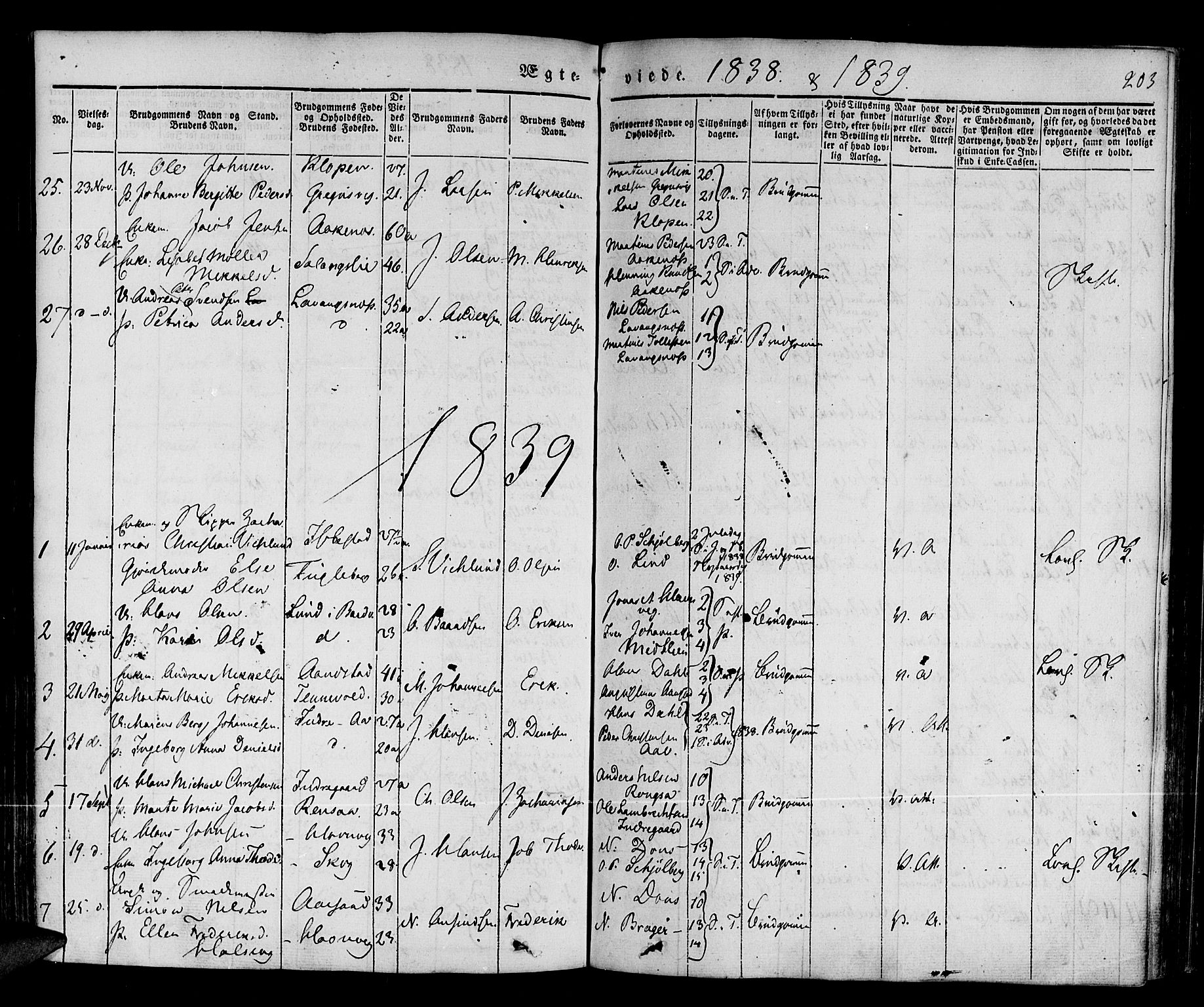 Ibestad sokneprestembete, SATØ/S-0077/H/Ha/Haa/L0006kirke: Parish register (official) no. 6, 1837-1850, p. 203