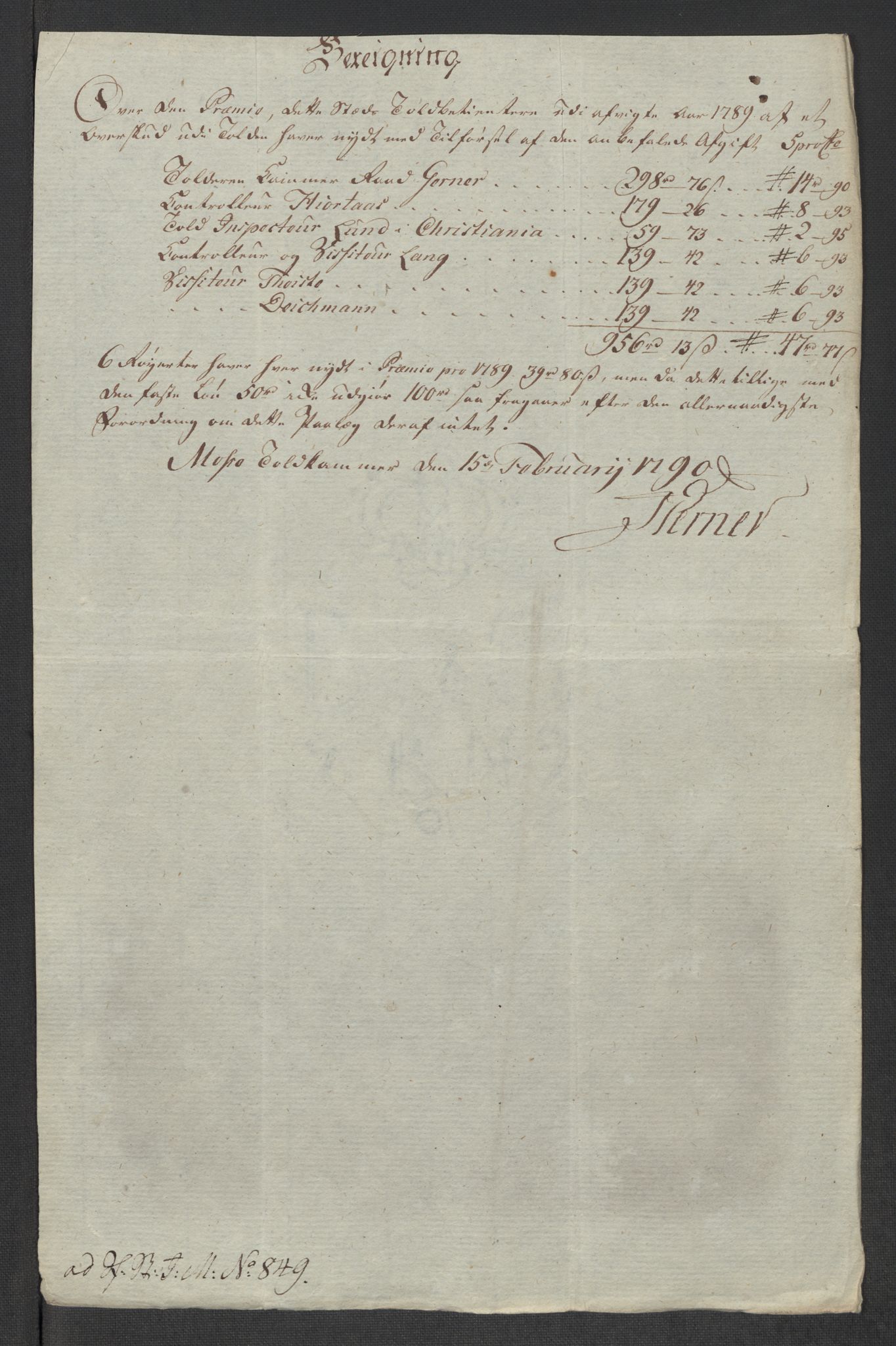 Rentekammeret inntil 1814, Reviderte regnskaper, Mindre regnskaper, AV/RA-EA-4068/Rf/Rfe/L0024: Modum Blåfarvevverk, Molde, Moss, 1789, p. 361