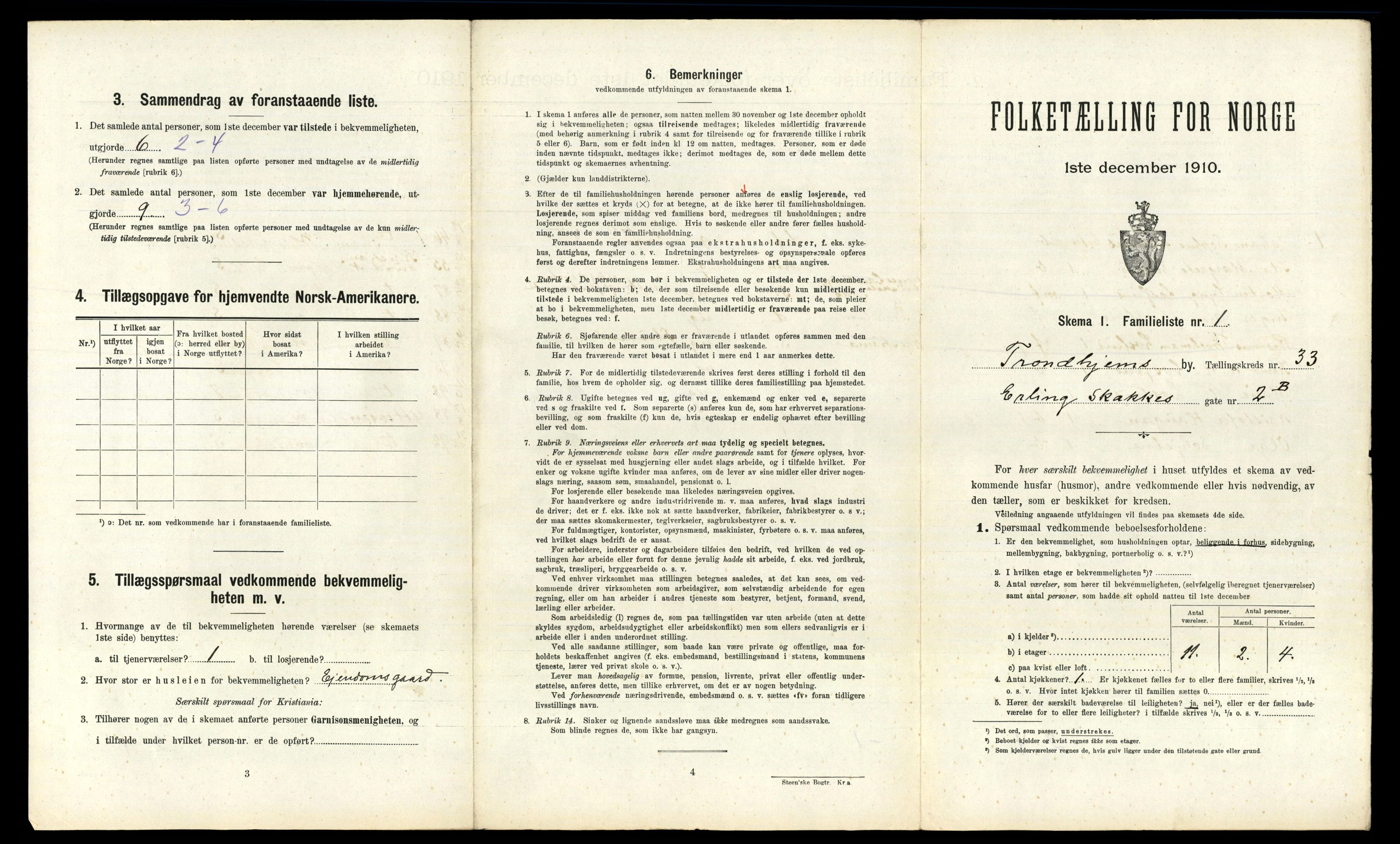 RA, 1910 census for Trondheim, 1910, p. 9029