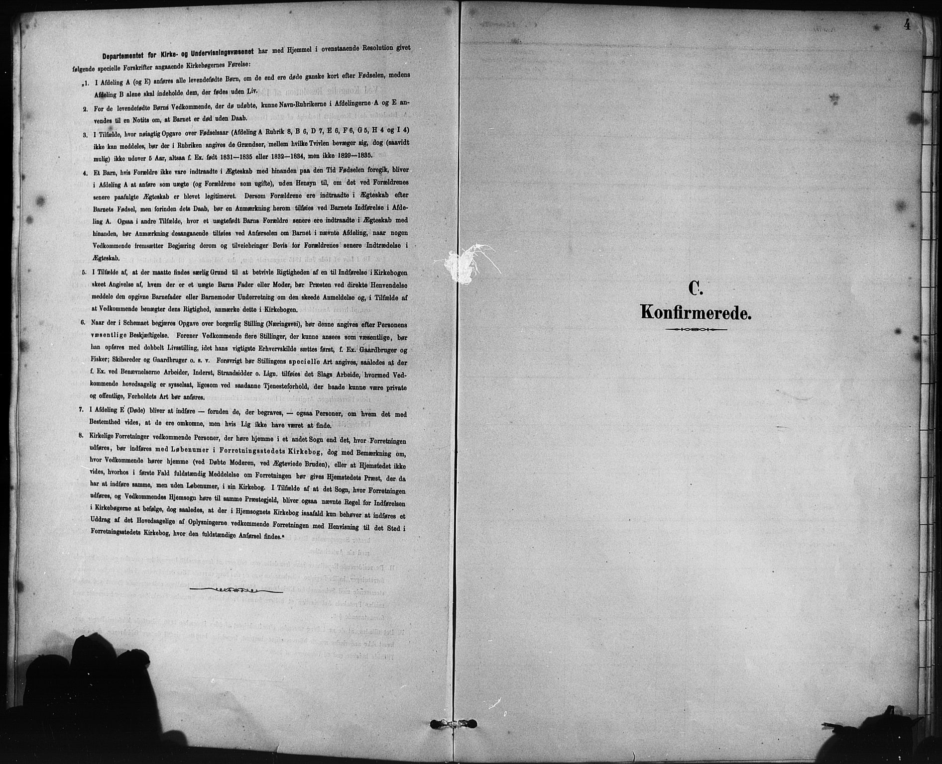 Johanneskirken sokneprestembete, SAB/A-76001/H/Hab: Parish register (copy) no. B 1, 1885-1907, p. 4