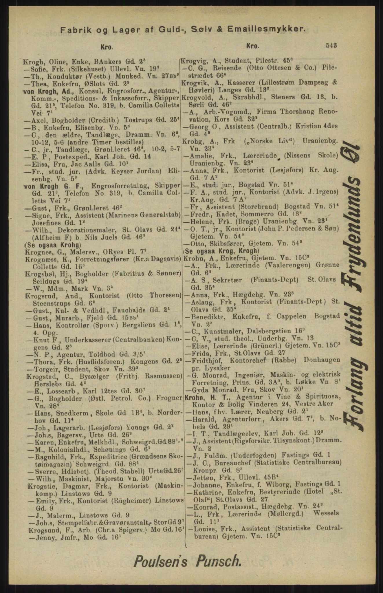 Kristiania/Oslo adressebok, PUBL/-, 1904, p. 545