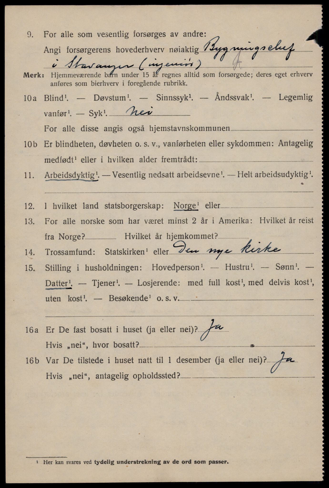 SAST, 1920 census for Stavanger, 1920, p. 79059