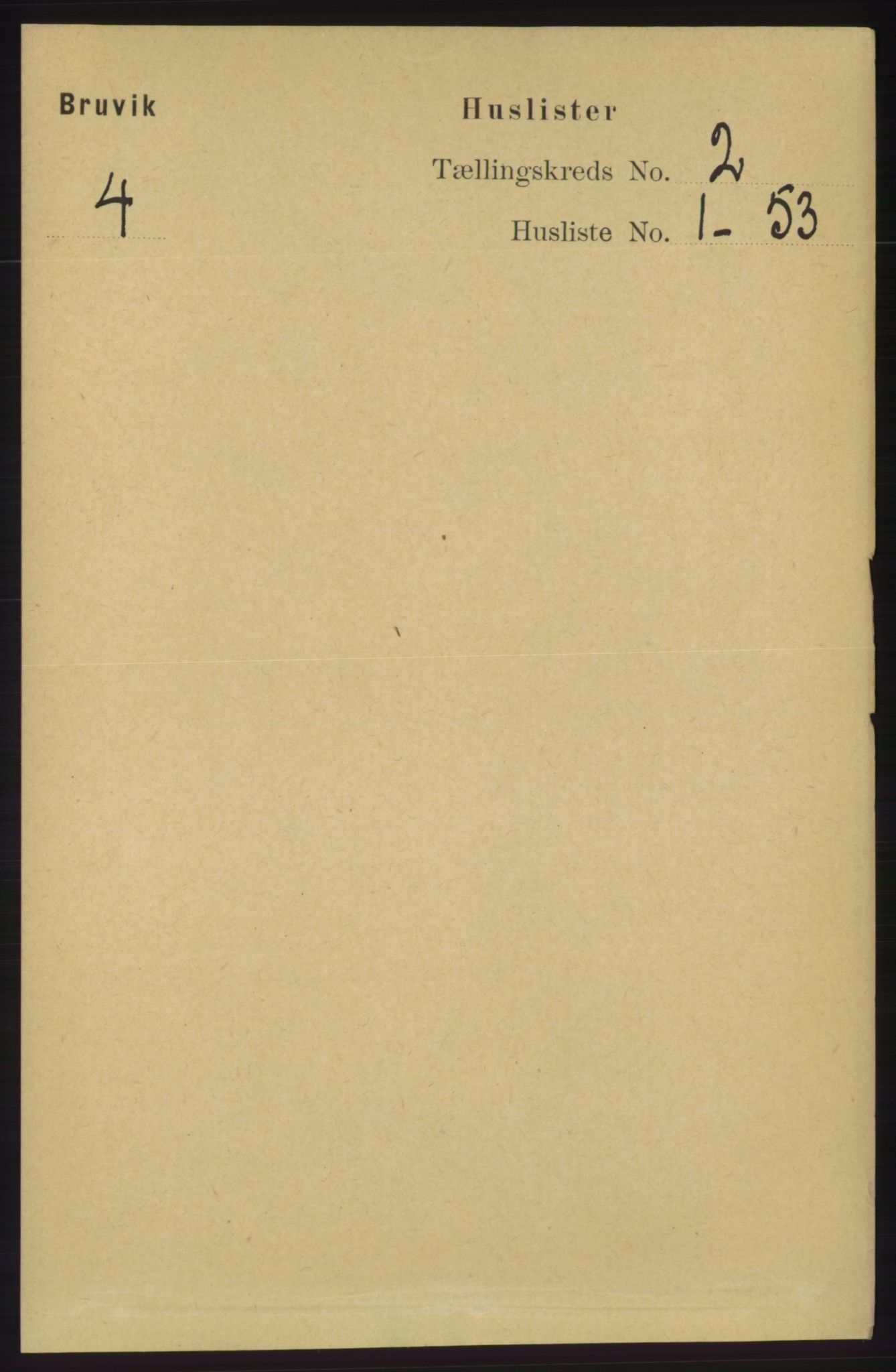 RA, 1891 census for 1251 Bruvik, 1891, p. 379