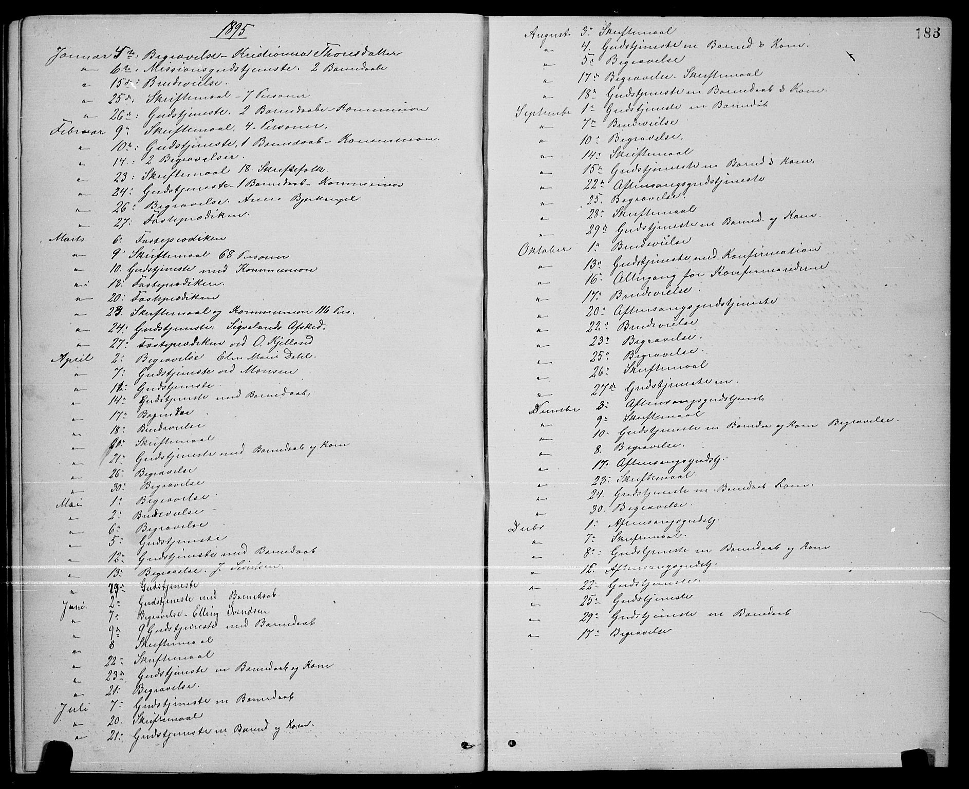 Ministerialprotokoller, klokkerbøker og fødselsregistre - Nord-Trøndelag, AV/SAT-A-1458/739/L0374: Parish register (copy) no. 739C02, 1883-1898, p. 183