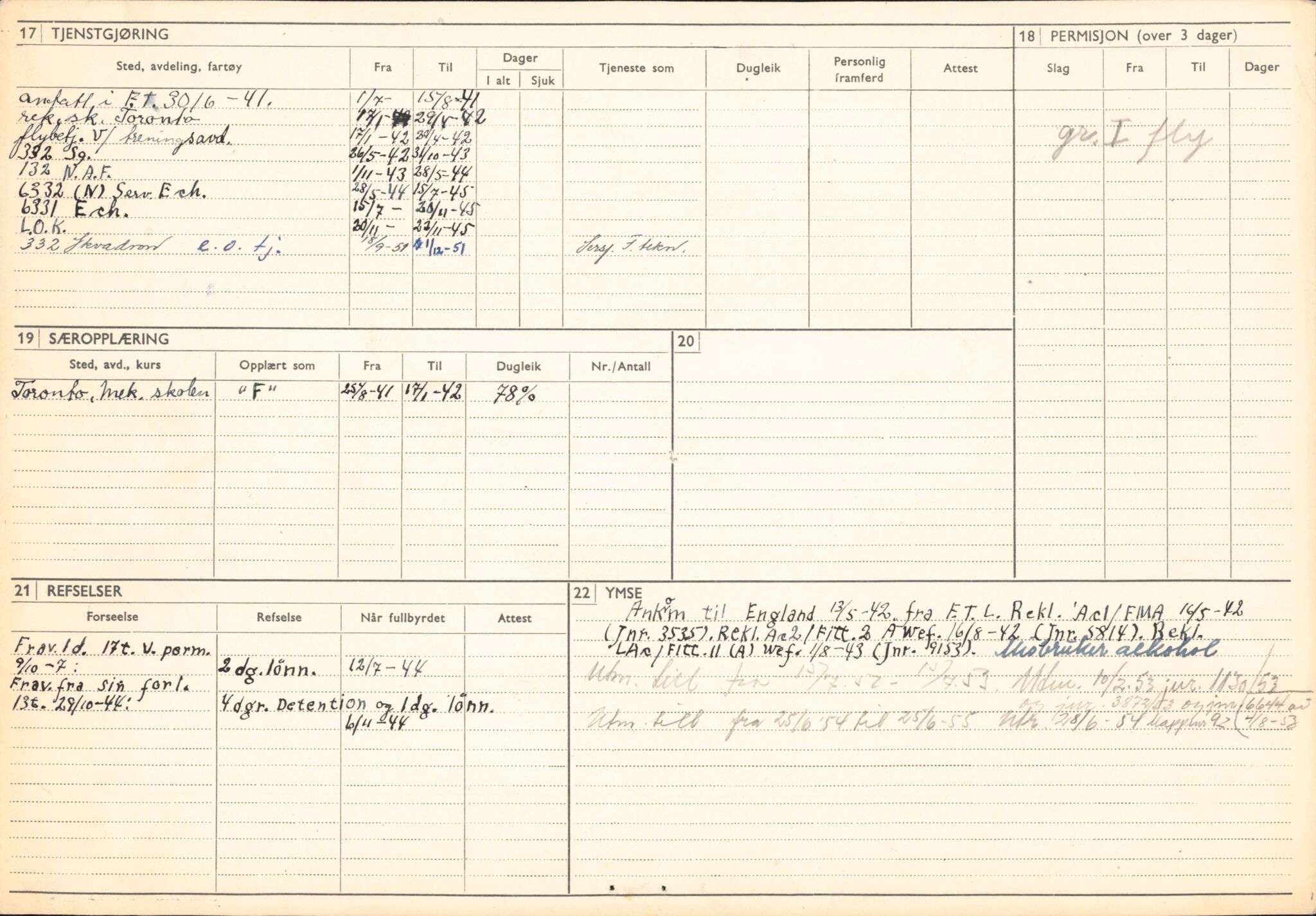 Forsvaret, Forsvarets overkommando/Luftforsvarsstaben, RA/RAFA-4079/P/Pa/L0037: Personellpapirer, 1914, p. 43