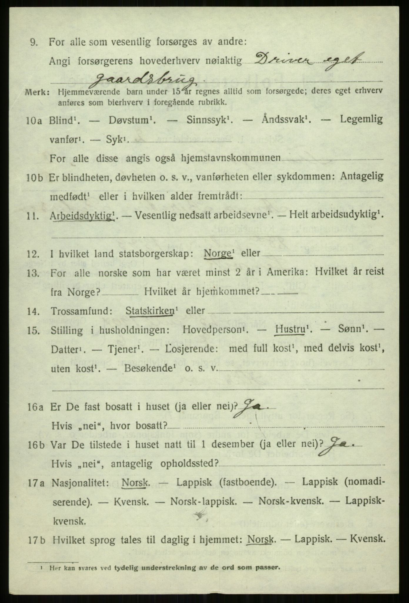 SATØ, 1920 census for Tromsøysund, 1920, p. 6531