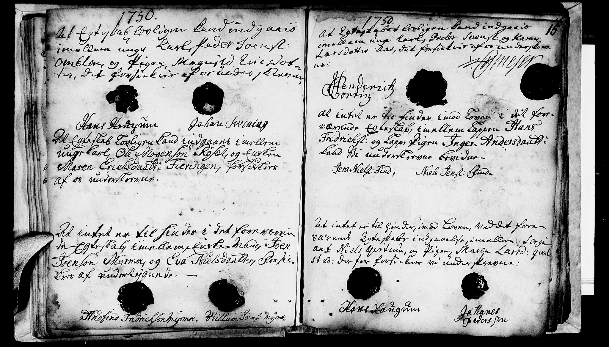 Ministerialprotokoller, klokkerbøker og fødselsregistre - Nord-Trøndelag, SAT/A-1458/764/L0541: Parish register (official) no. 764A01, 1745-1758, p. 15