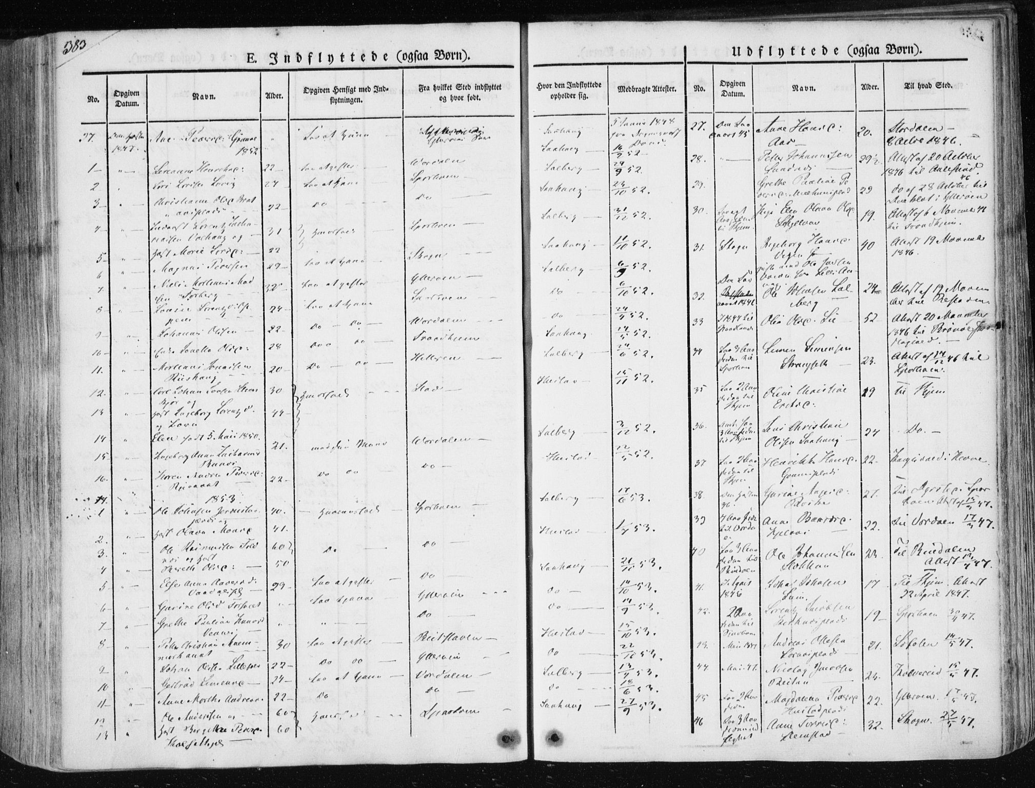 Ministerialprotokoller, klokkerbøker og fødselsregistre - Nord-Trøndelag, AV/SAT-A-1458/730/L0280: Parish register (official) no. 730A07 /1, 1840-1854, p. 383