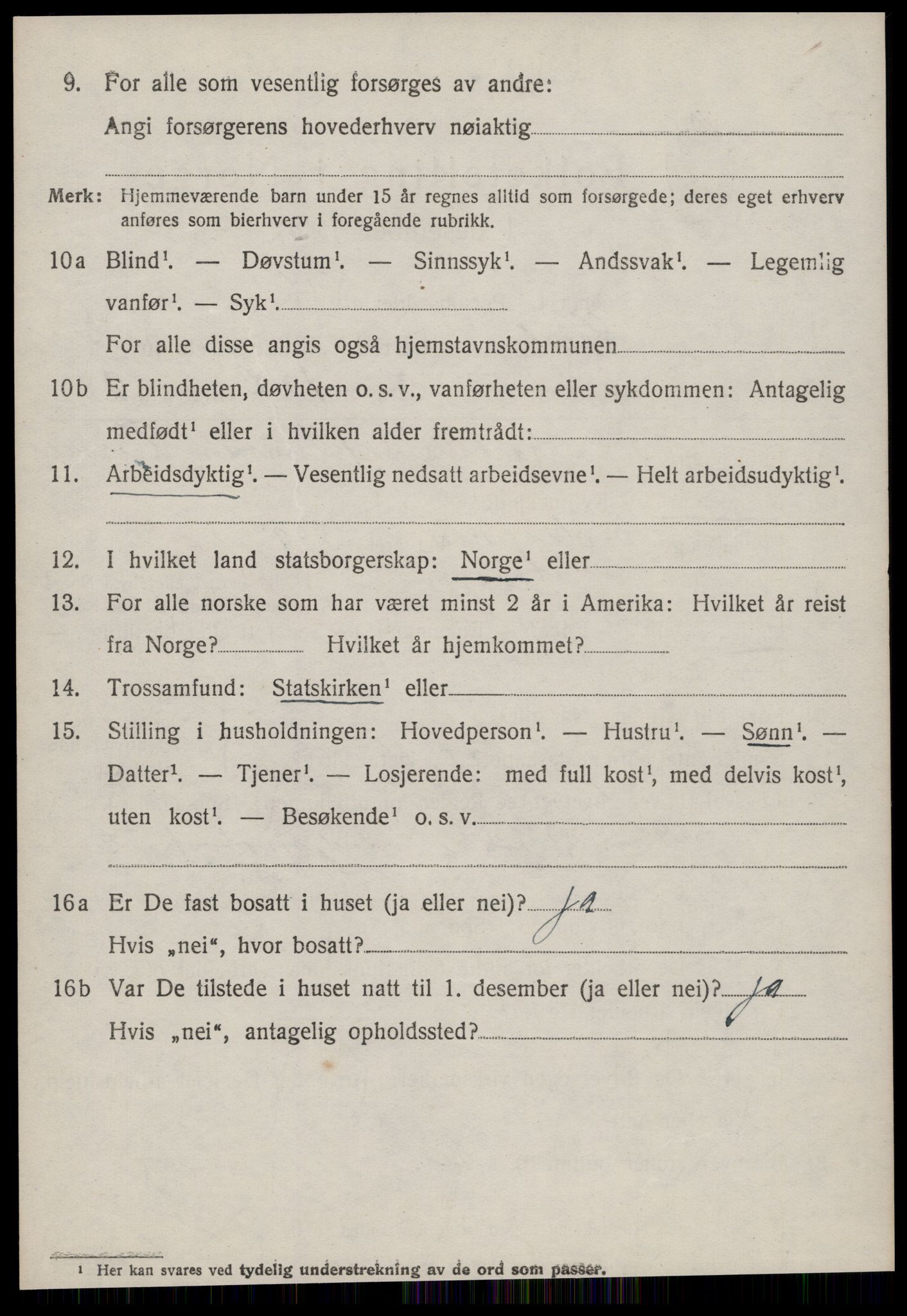 SAT, 1920 census for Giske, 1920, p. 2573