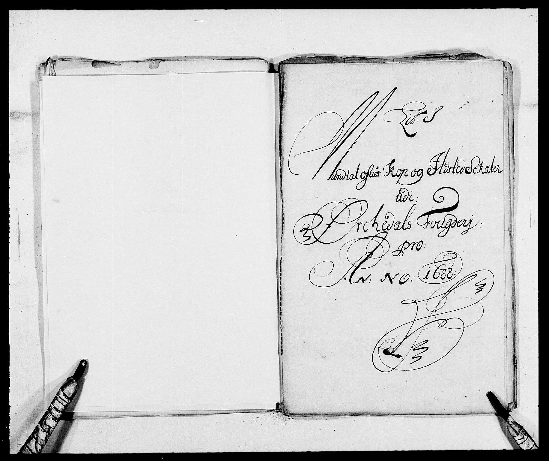Rentekammeret inntil 1814, Reviderte regnskaper, Fogderegnskap, RA/EA-4092/R58/L3935: Fogderegnskap Orkdal, 1687-1688, p. 312