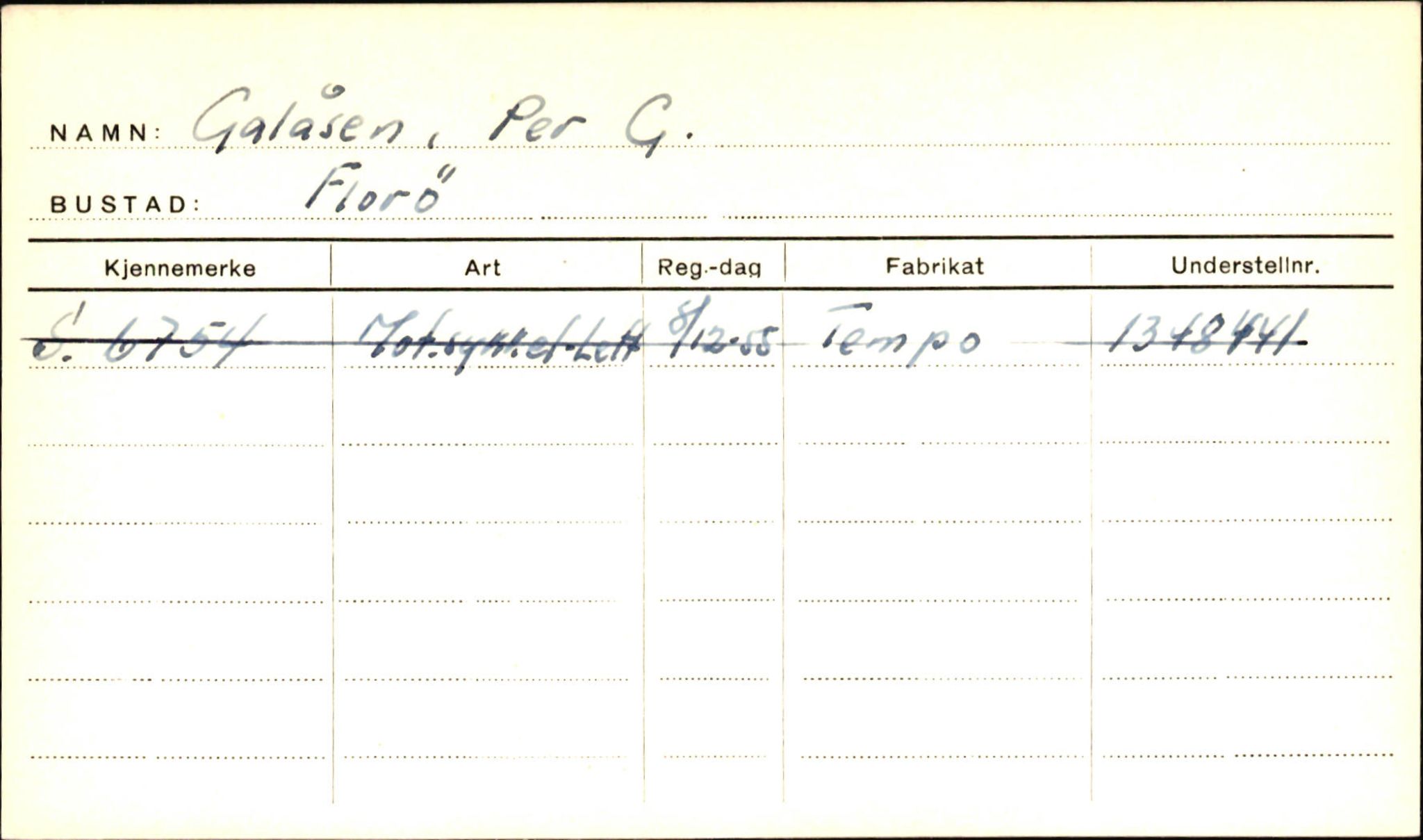 Statens vegvesen, Sogn og Fjordane vegkontor, SAB/A-5301/4/F/L0001D: Eigarregister Fjordane til 1.6.1961, 1930-1961, p. 302