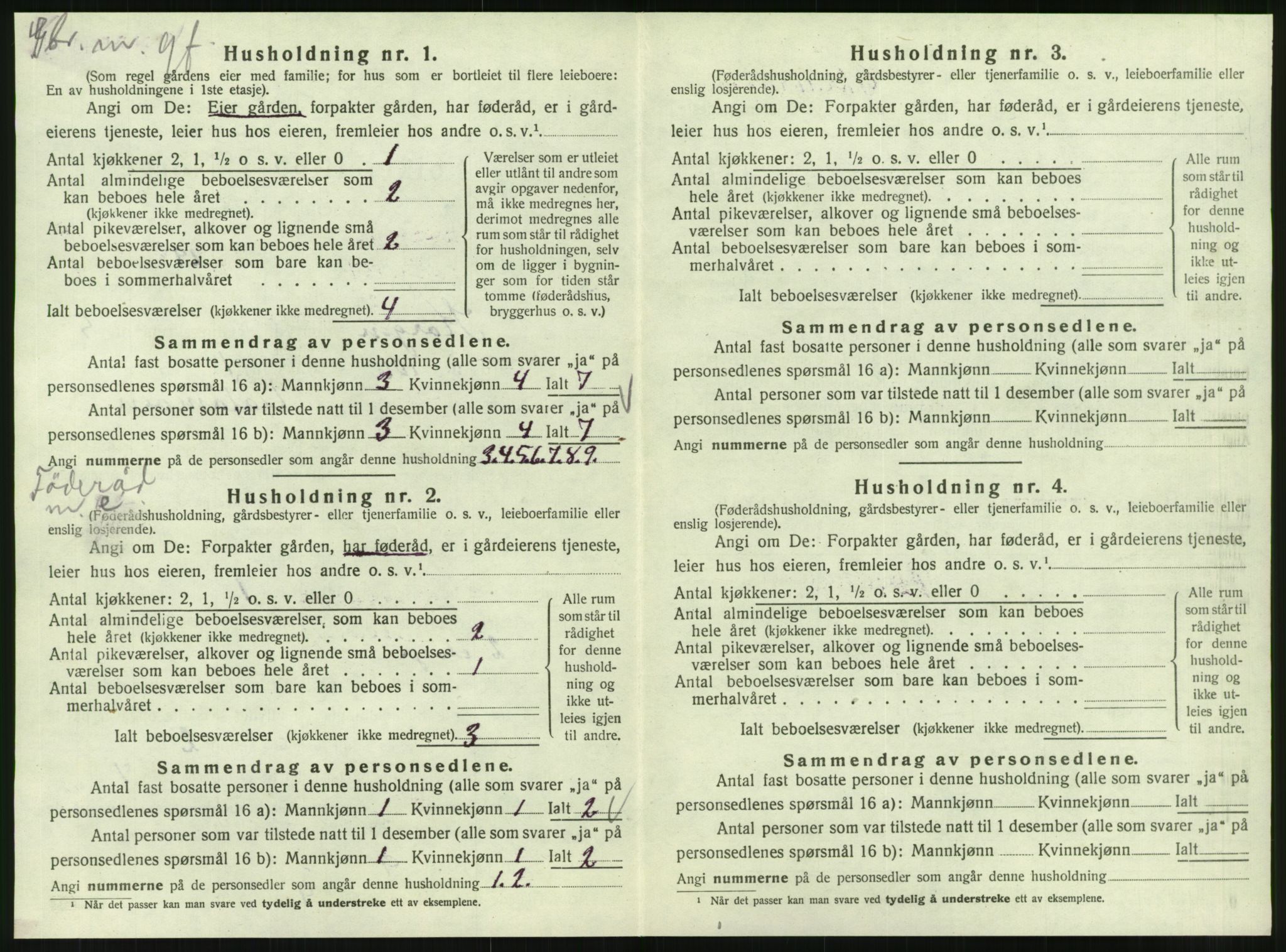 SAT, 1920 census for Korgen, 1920, p. 355