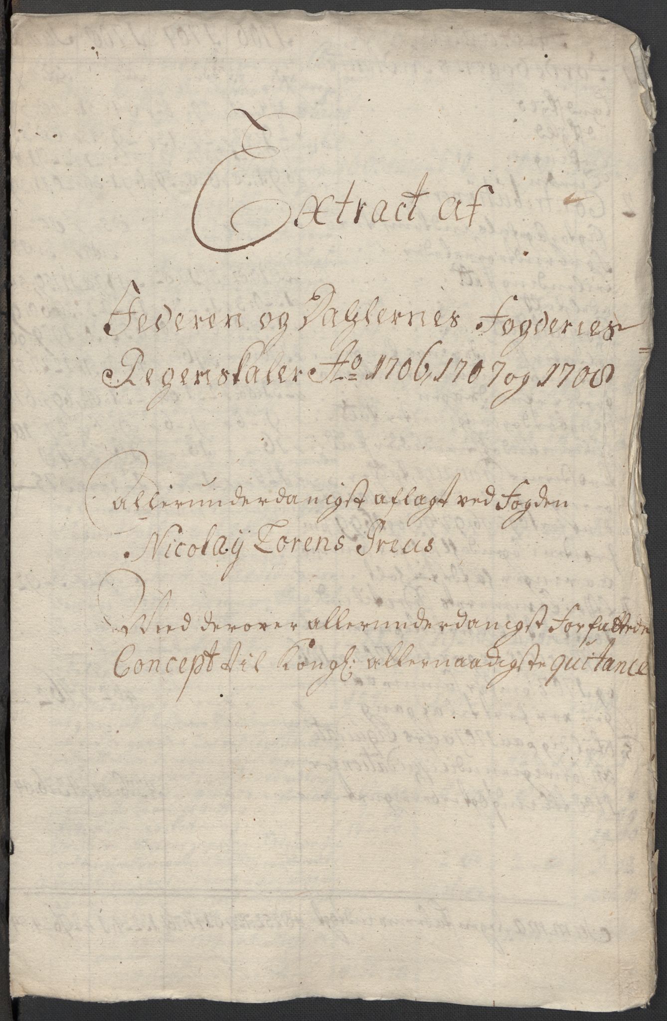 Rentekammeret inntil 1814, Reviderte regnskaper, Fogderegnskap, RA/EA-4092/R46/L2733: Fogderegnskap Jæren og Dalane, 1705-1708, p. 329