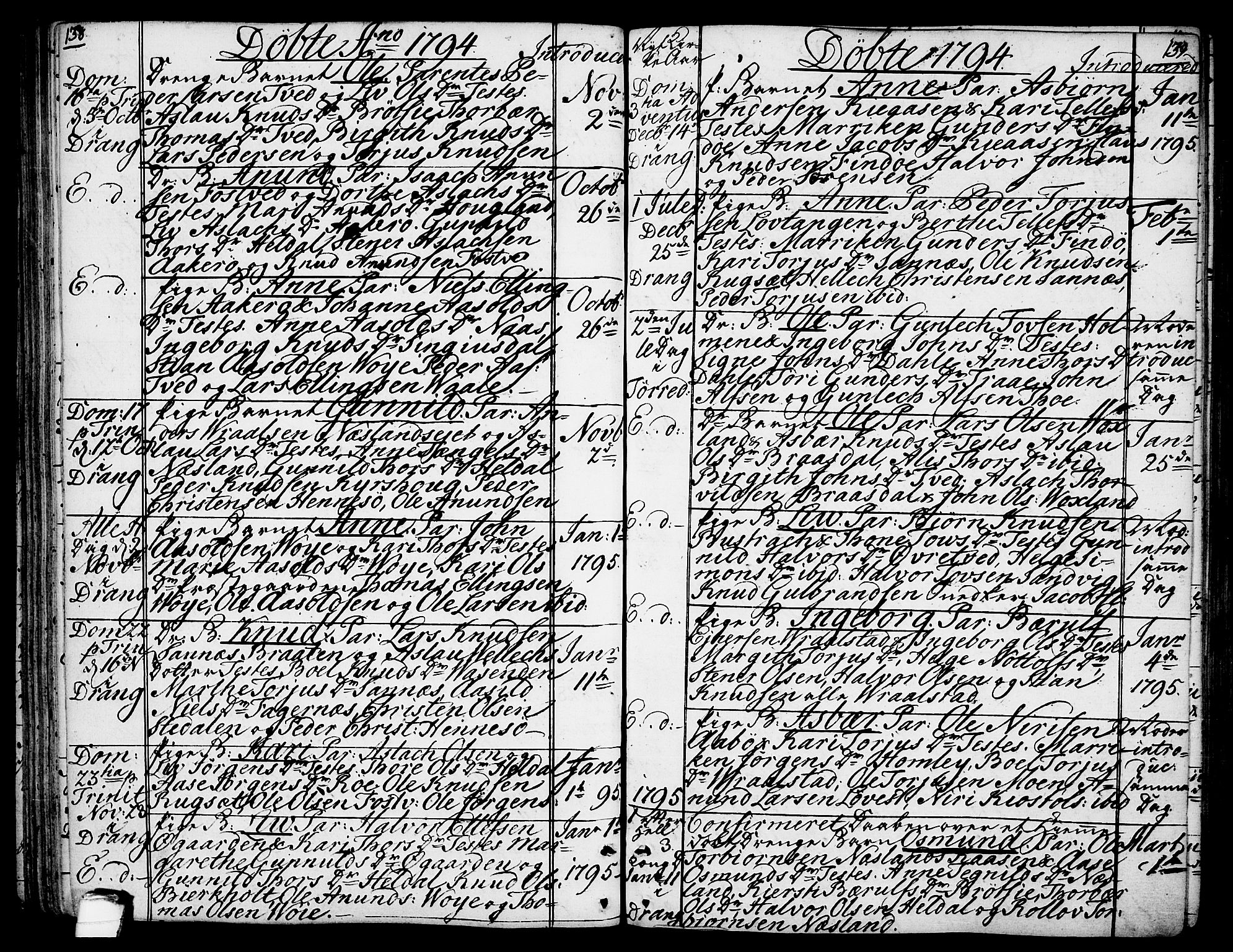 Drangedal kirkebøker, SAKO/A-258/F/Fa/L0003: Parish register (official) no. 3, 1768-1814, p. 138-139