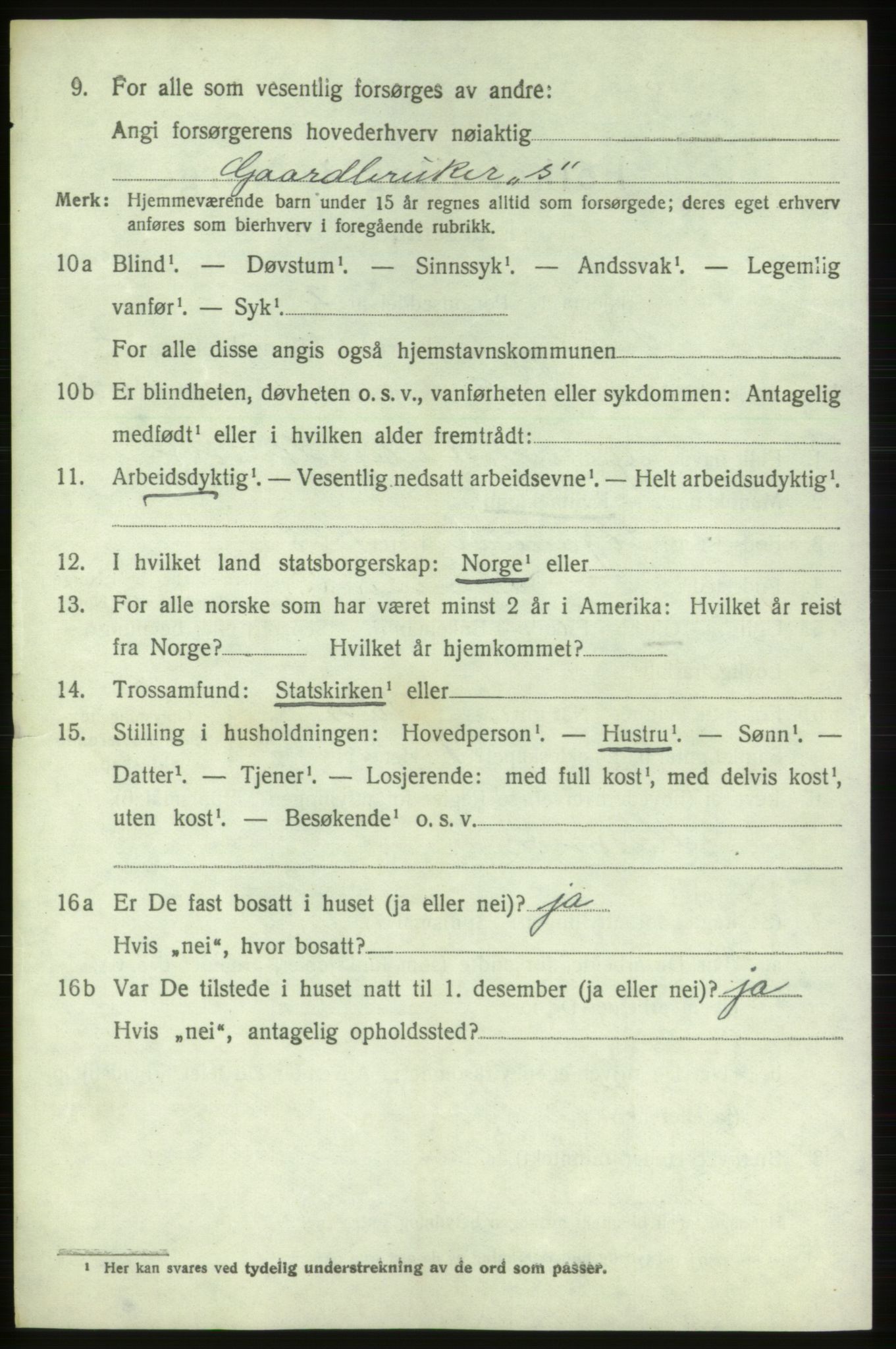 SAB, 1920 census for Vikebygd, 1920, p. 2660