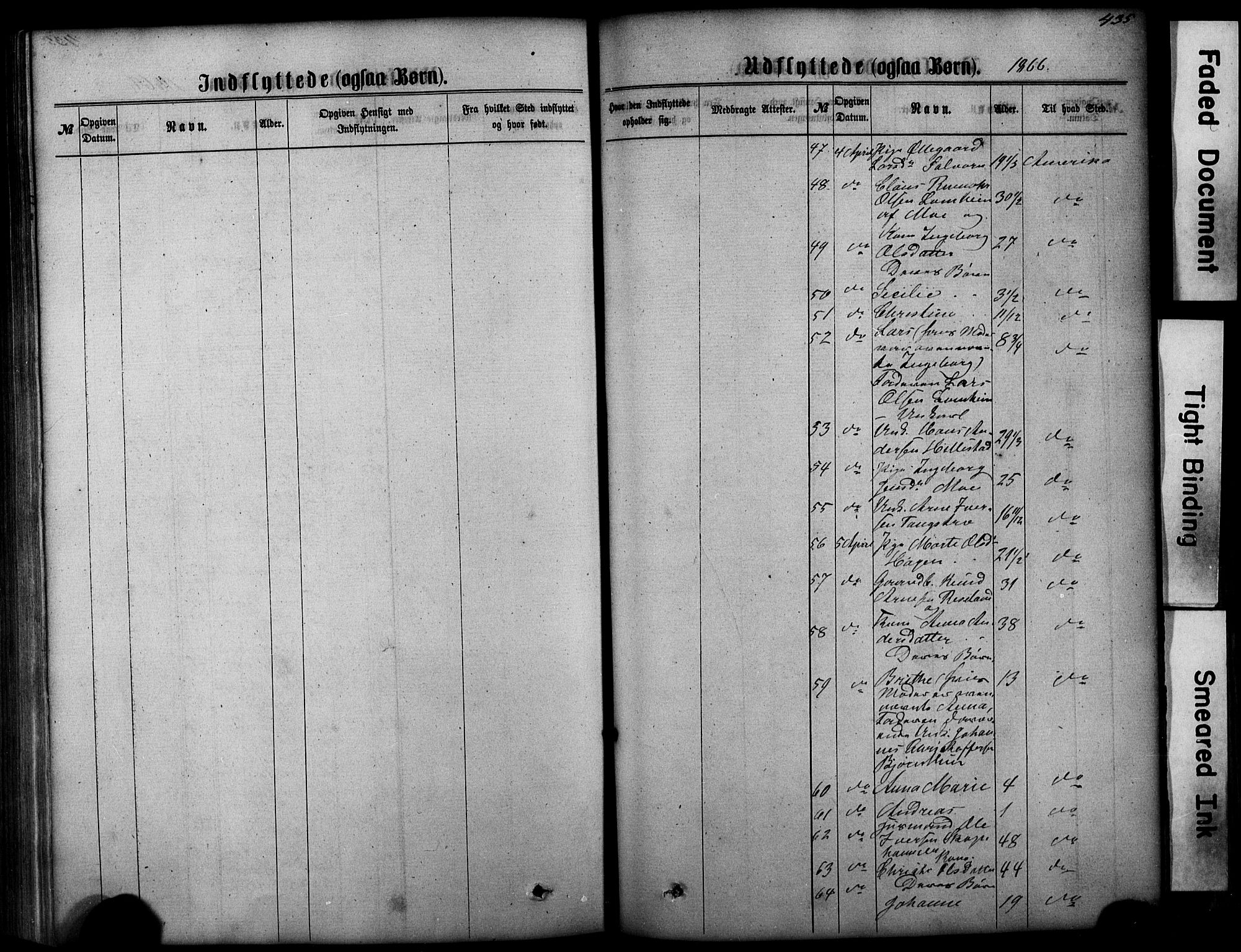 Hafslo sokneprestembete, AV/SAB-A-80301/H/Hab/Haba/L0001: Parish register (copy) no. A 1, 1866-1908, p. 435