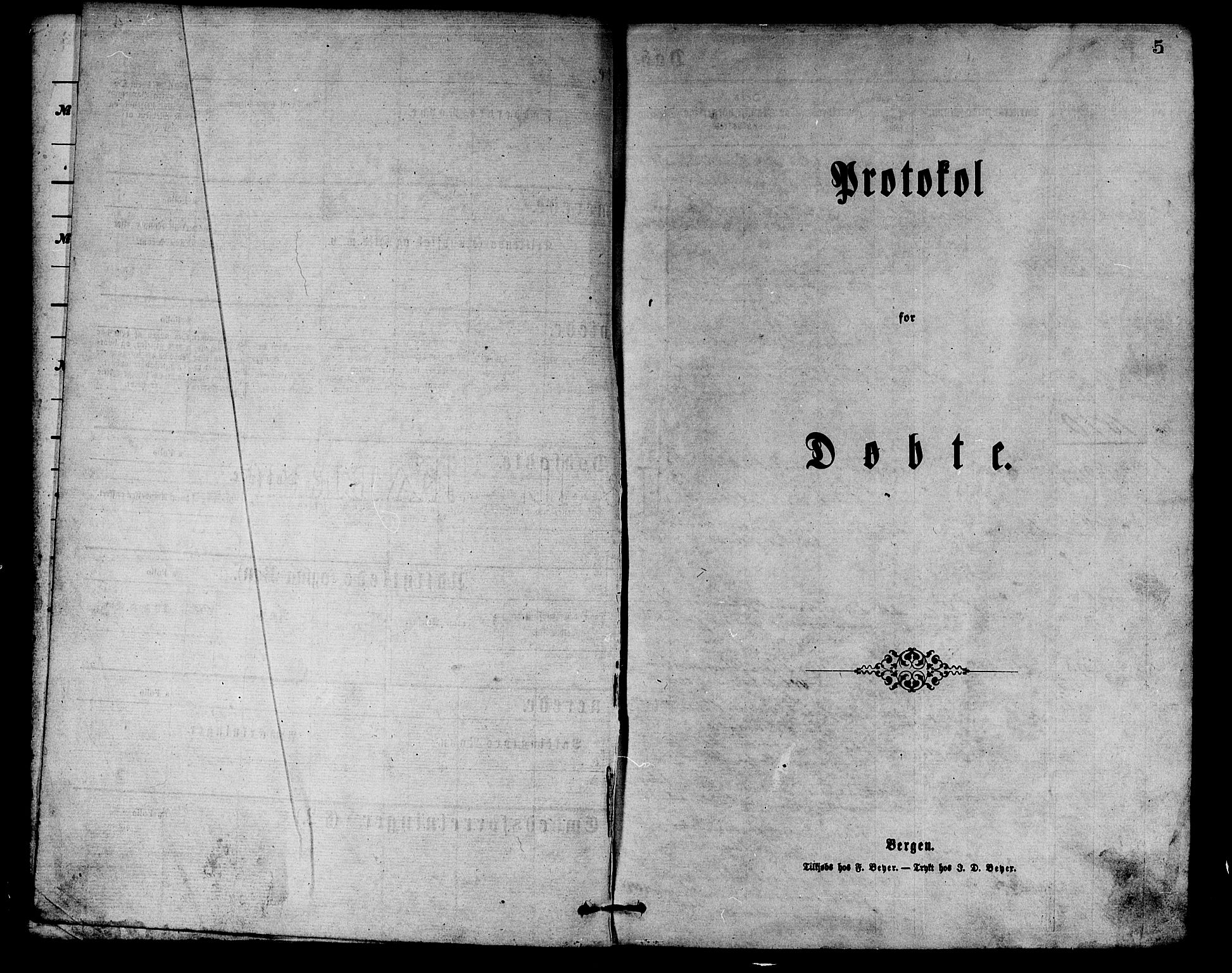 Arna Sokneprestembete, SAB/A-74001/H/Ha/Hab: Parish register (copy) no. A 1, 1869-1879, p. 5