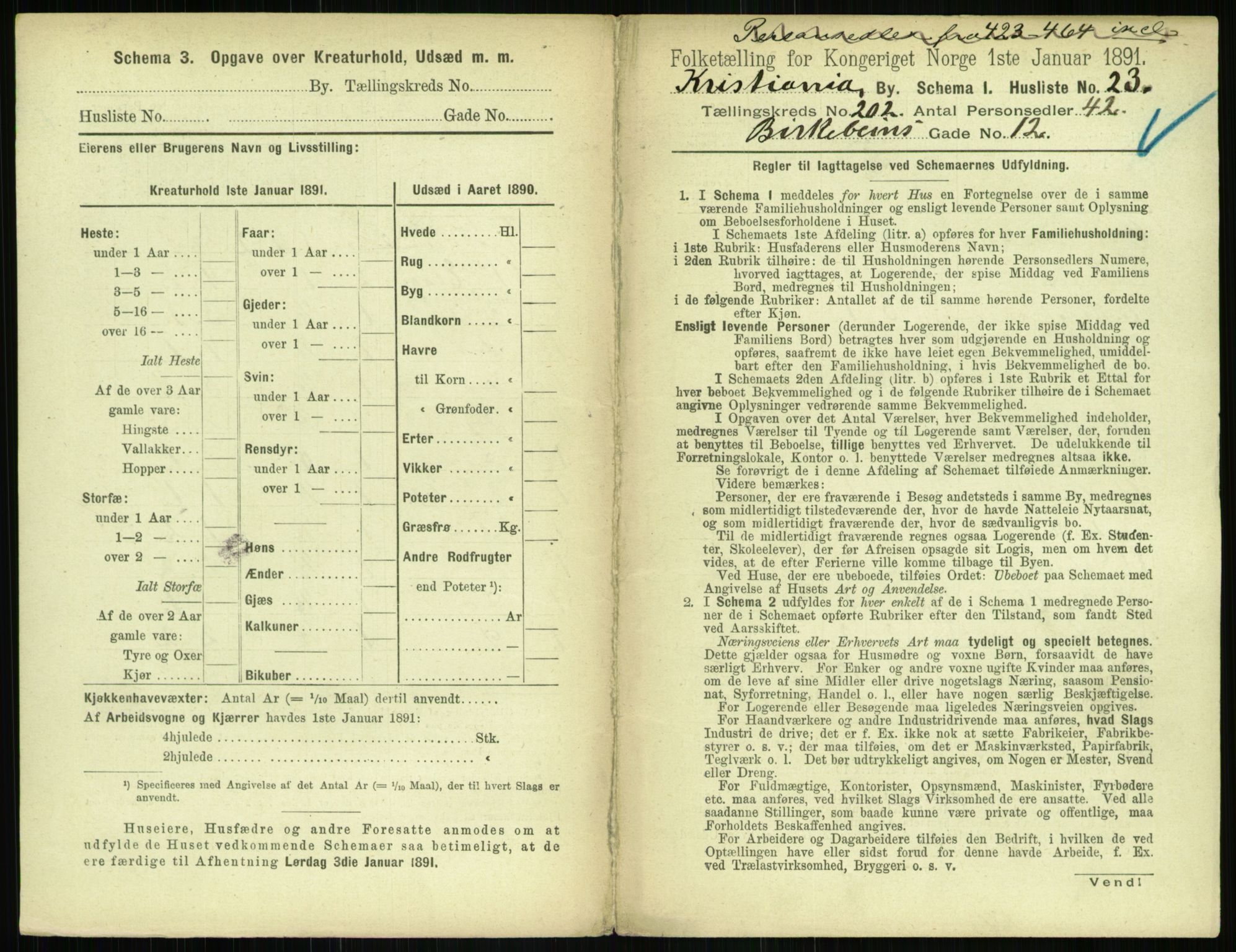 RA, 1891 census for 0301 Kristiania, 1891, p. 121512