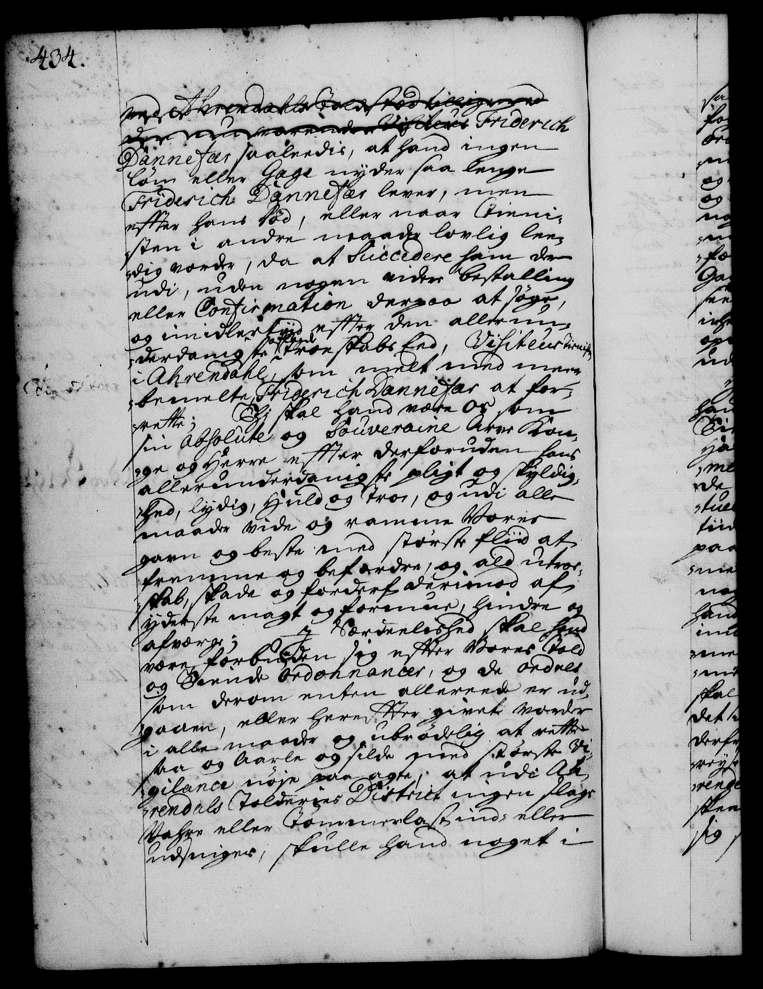 Rentekammeret, Kammerkanselliet, RA/EA-3111/G/Gg/Gge/L0001: Norsk bestallingsprotokoll med register (merket RK 53.25), 1720-1730, p. 434