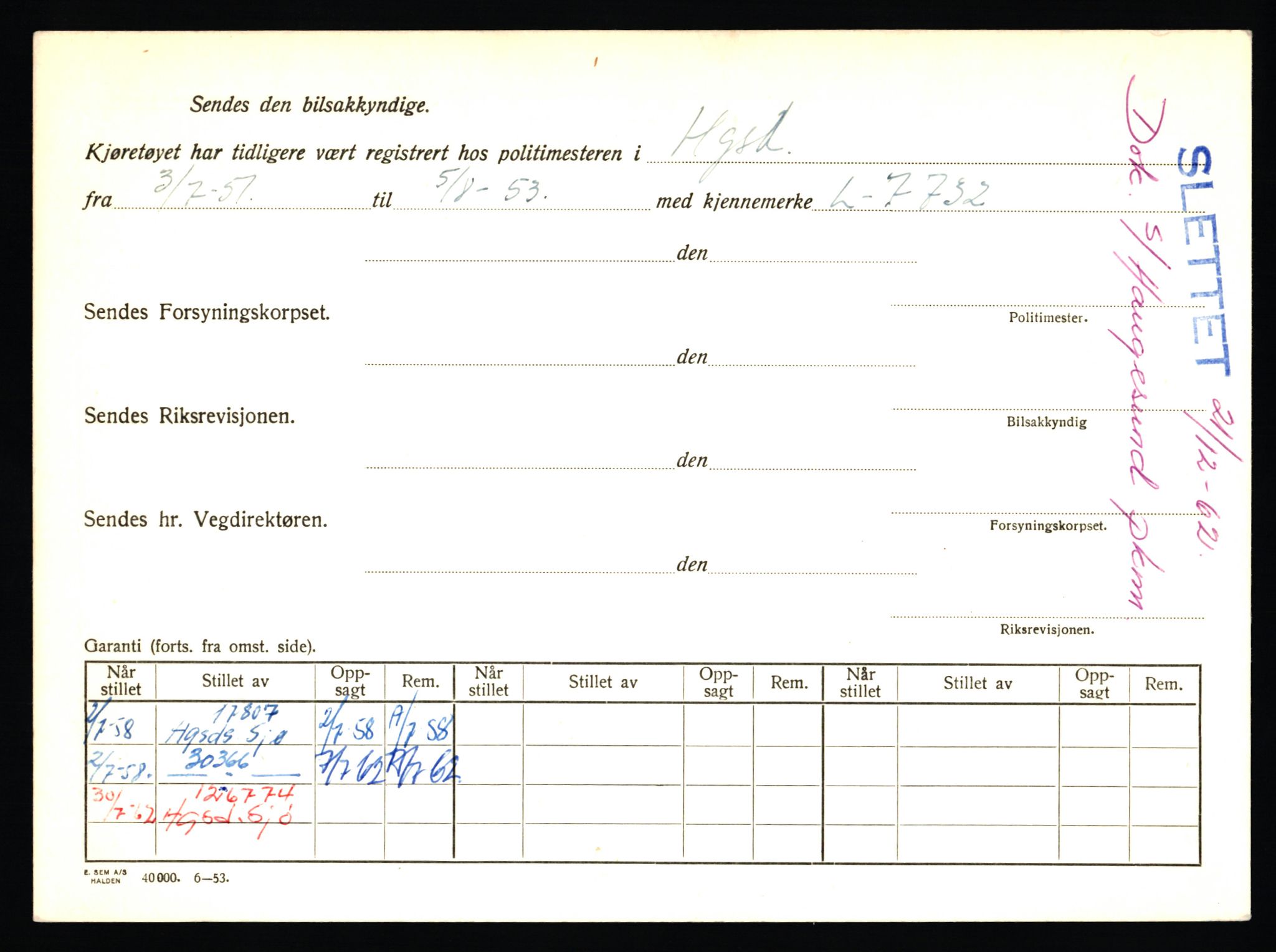 Stavanger trafikkstasjon, AV/SAST-A-101942/0/F/L0045: L-27000 - L-27799, 1930-1971, p. 1226