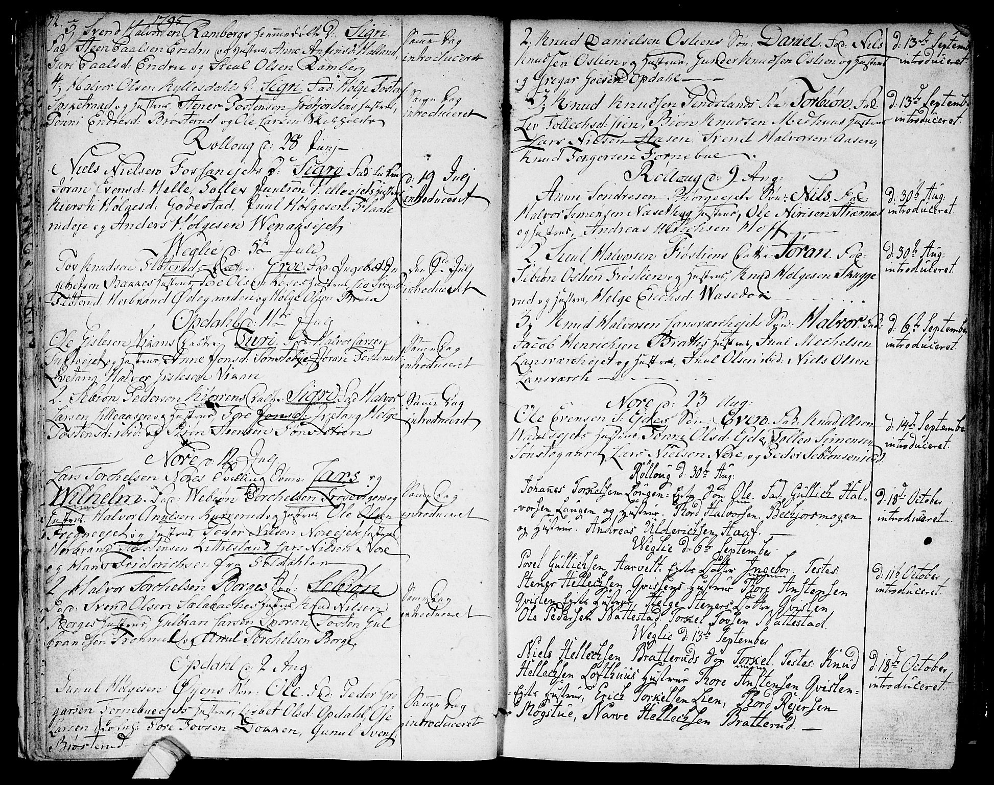 Rollag kirkebøker, AV/SAKO-A-240/F/Fa/L0005: Parish register (official) no. I 5, 1792-1814, p. 32-33