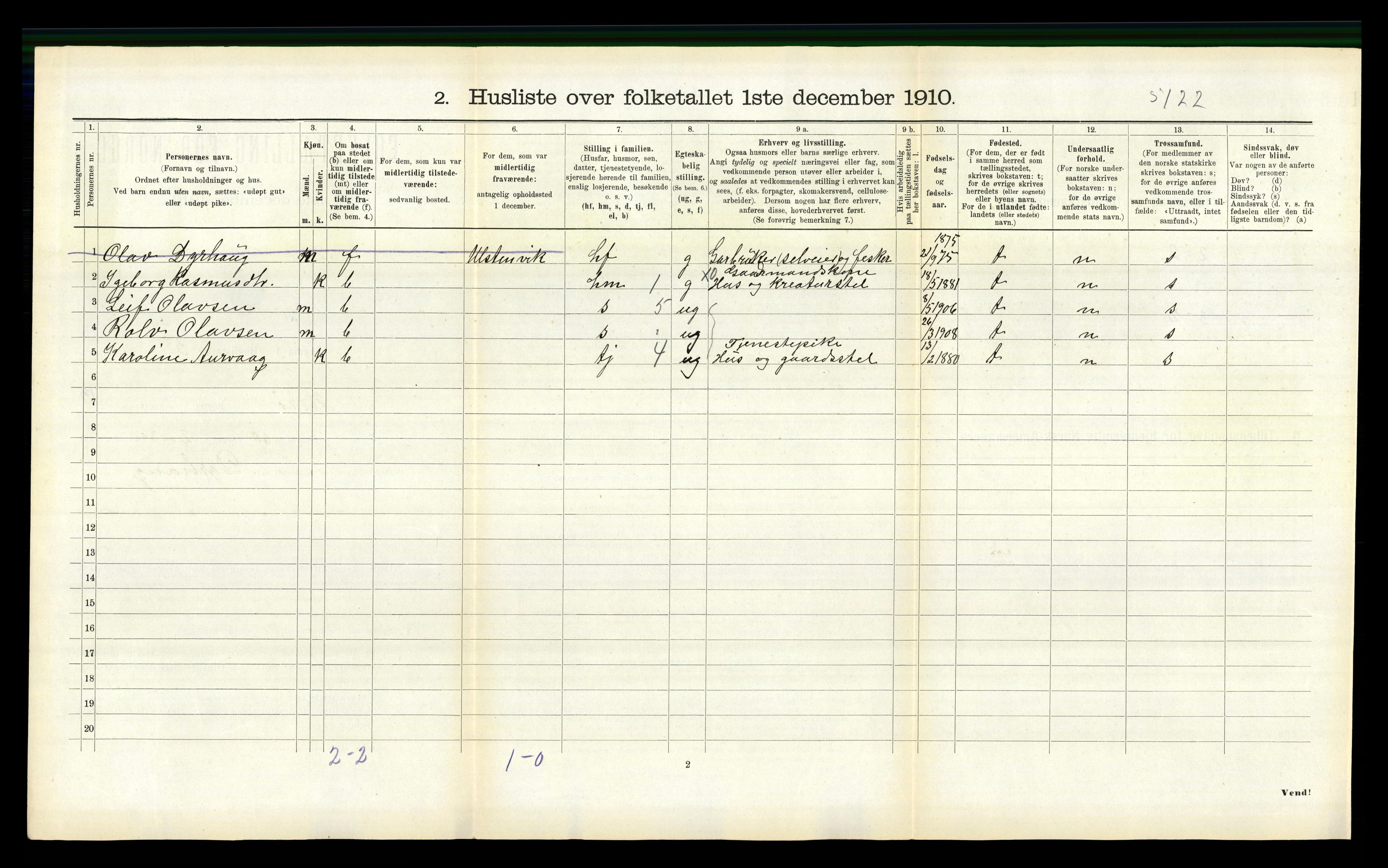 RA, 1910 census for Herøy, 1910, p. 1123