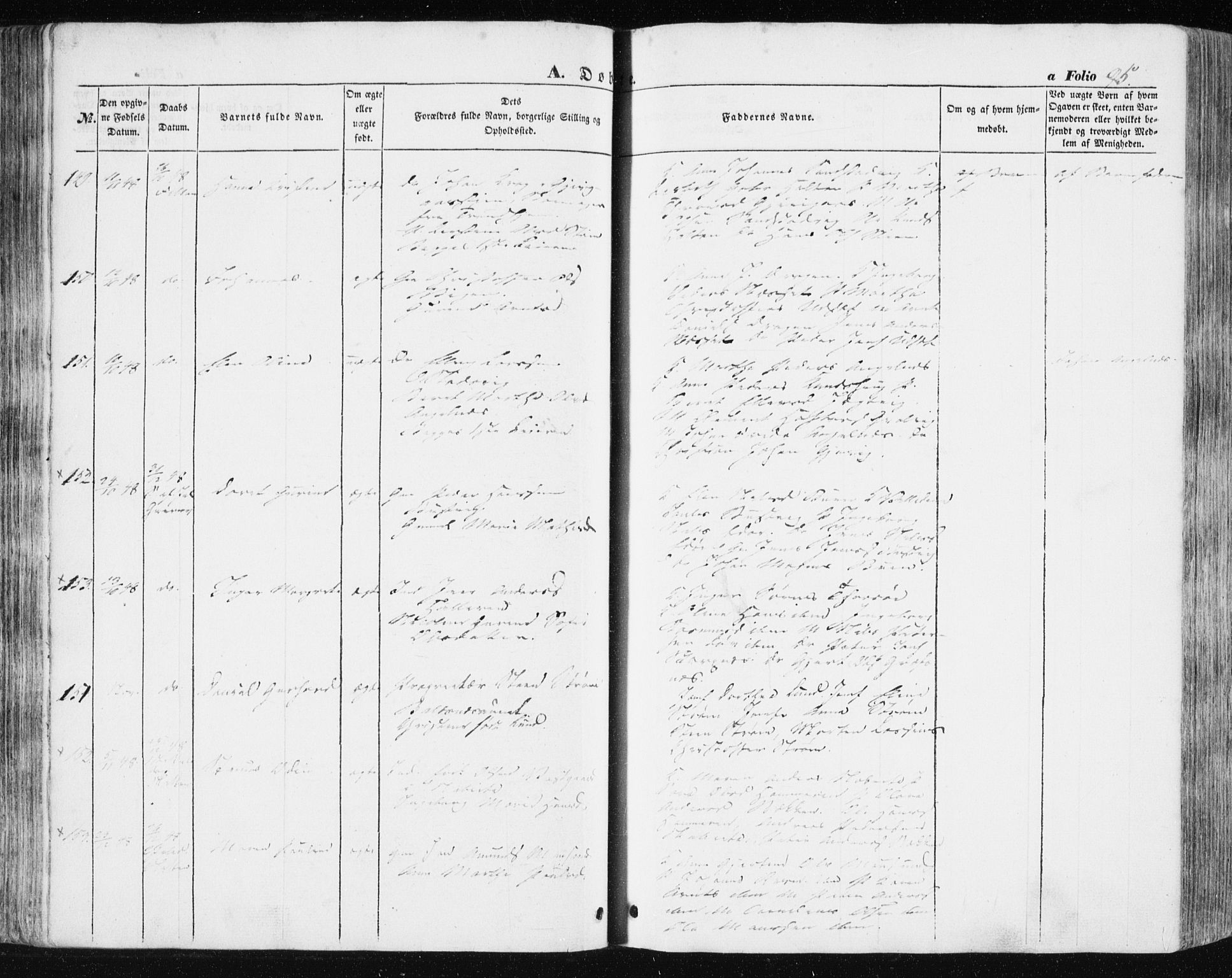 Ministerialprotokoller, klokkerbøker og fødselsregistre - Sør-Trøndelag, SAT/A-1456/634/L0529: Parish register (official) no. 634A05, 1843-1851, p. 95