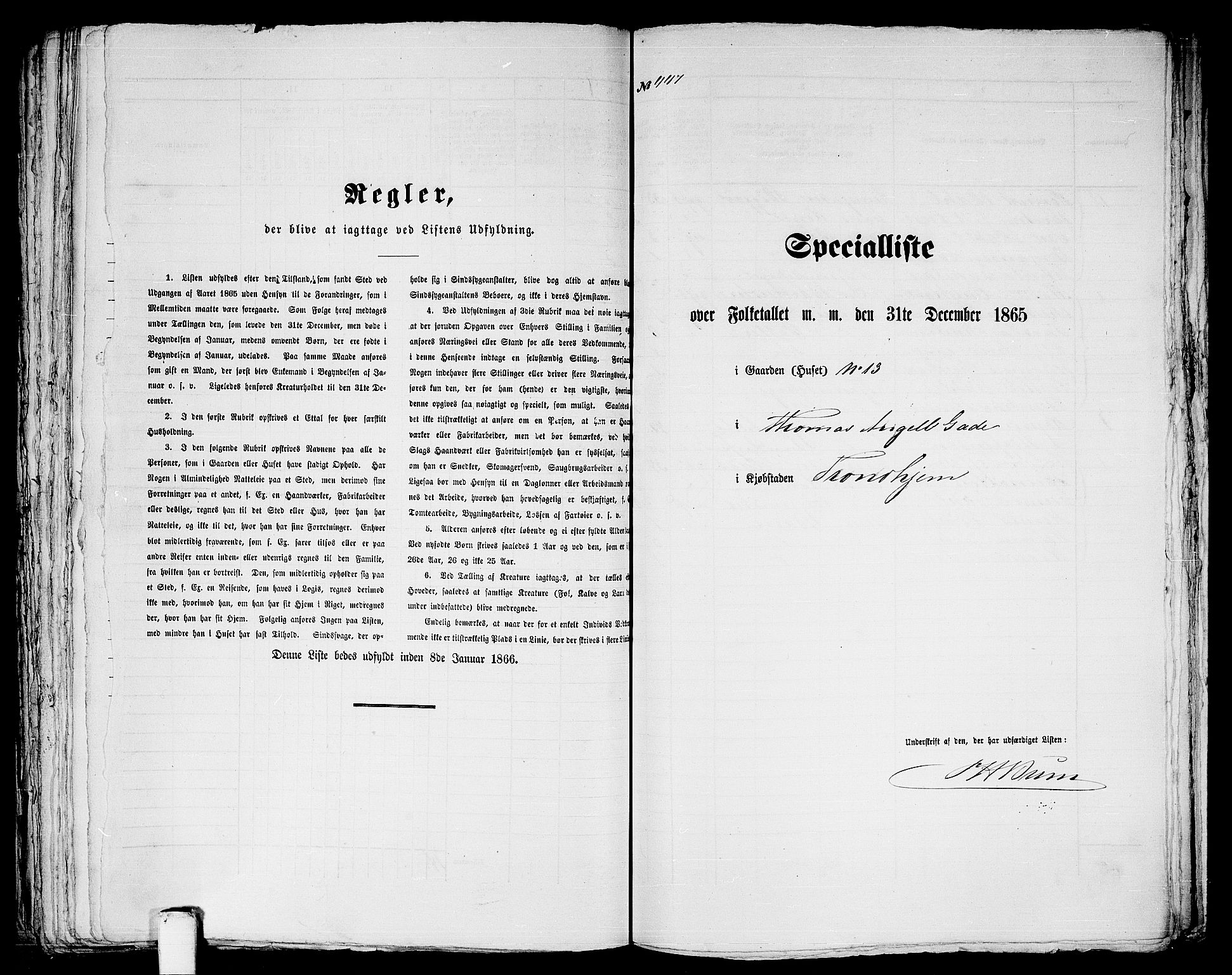 RA, 1865 census for Trondheim, 1865, p. 938