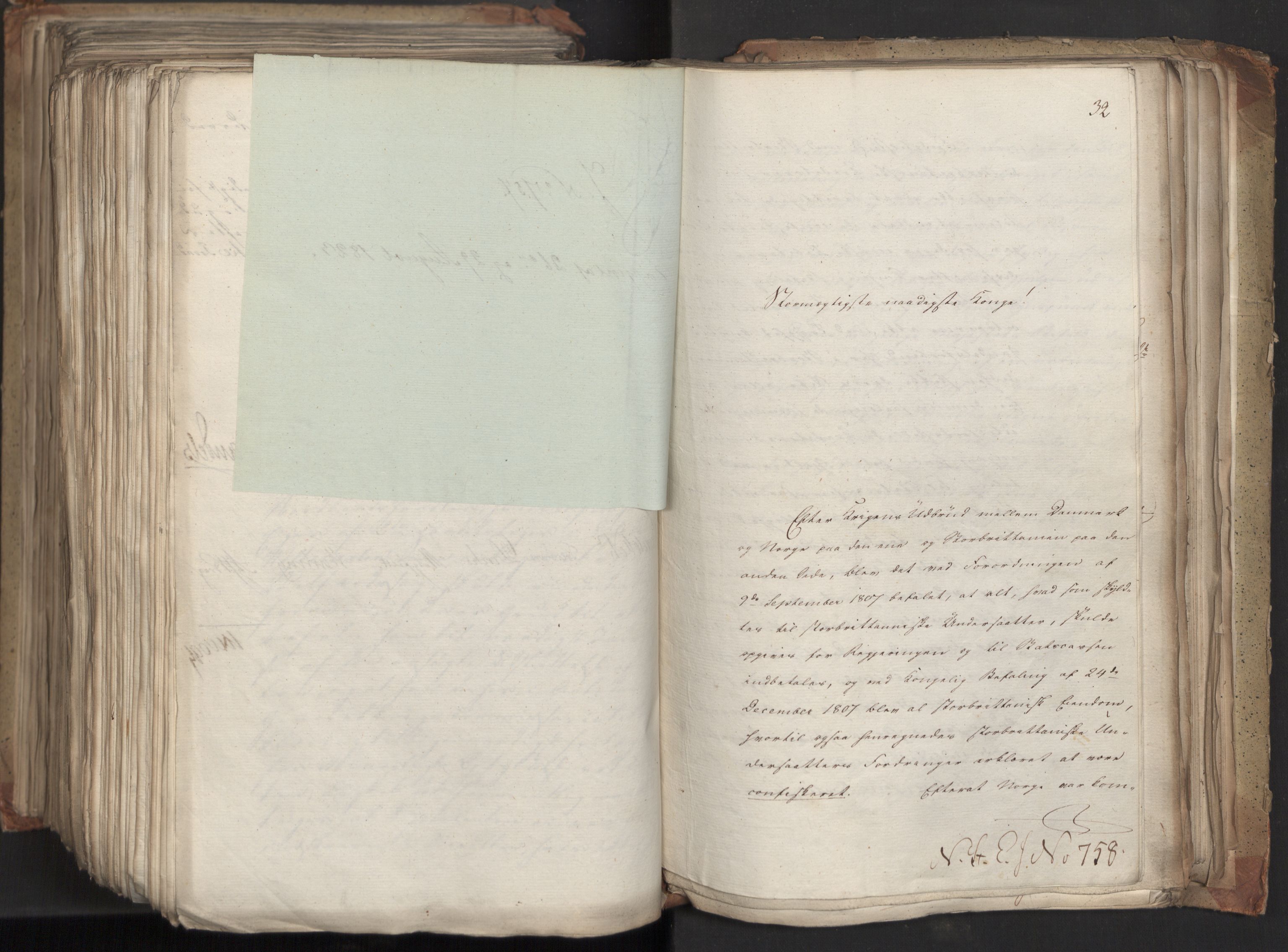 Statsrådsavdelingen i Stockholm, AV/RA-S-1003/D/Da/L0035: Regjeringsinnstillinger nr. 541-840, 1823, p. 588