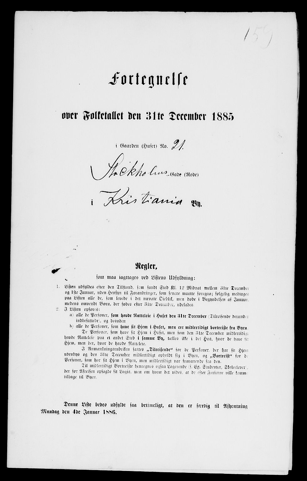 RA, 1885 census for 0301 Kristiania, 1885, p. 13015