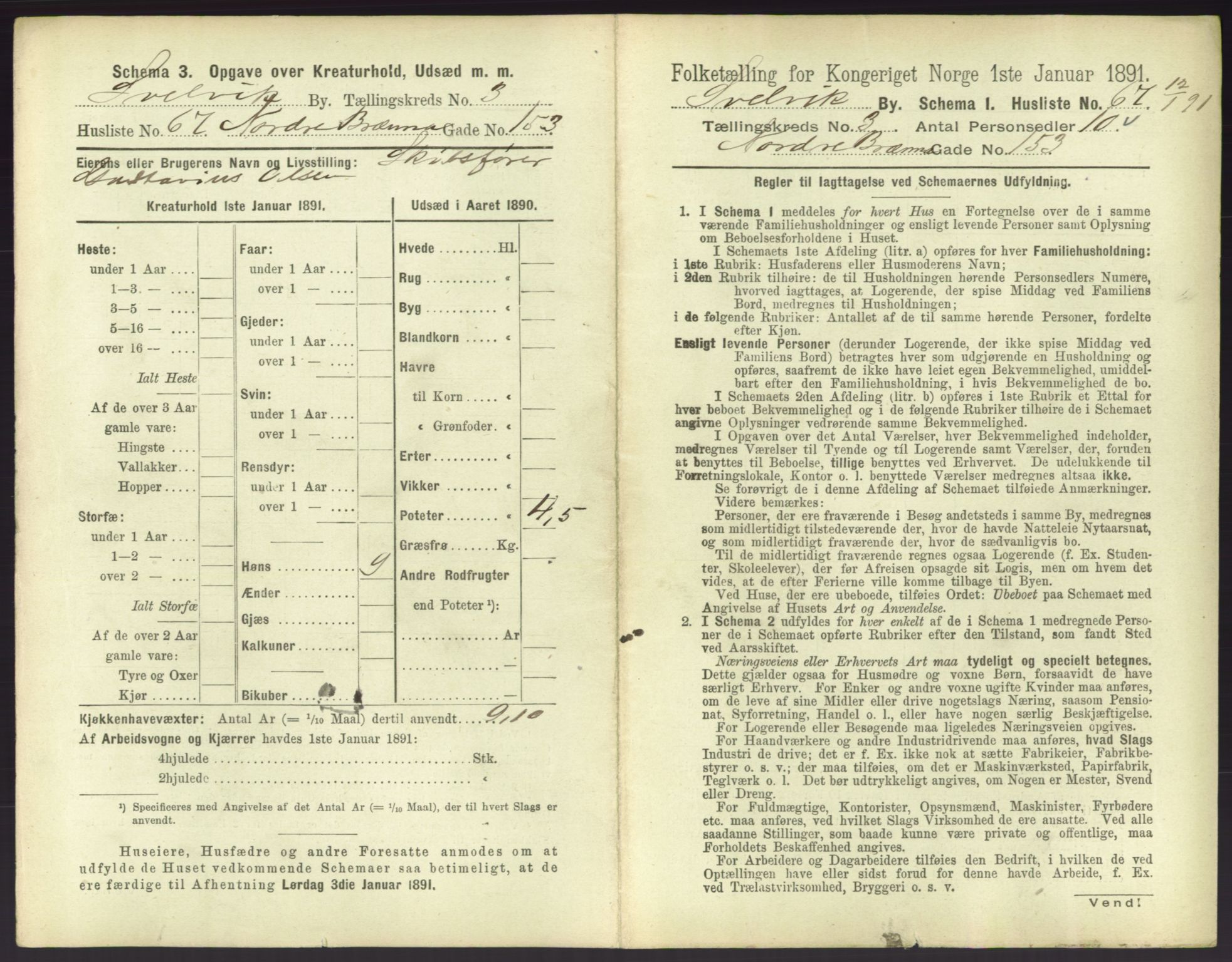 RA, 1891 census for 0701 Svelvik, 1891, p. 370