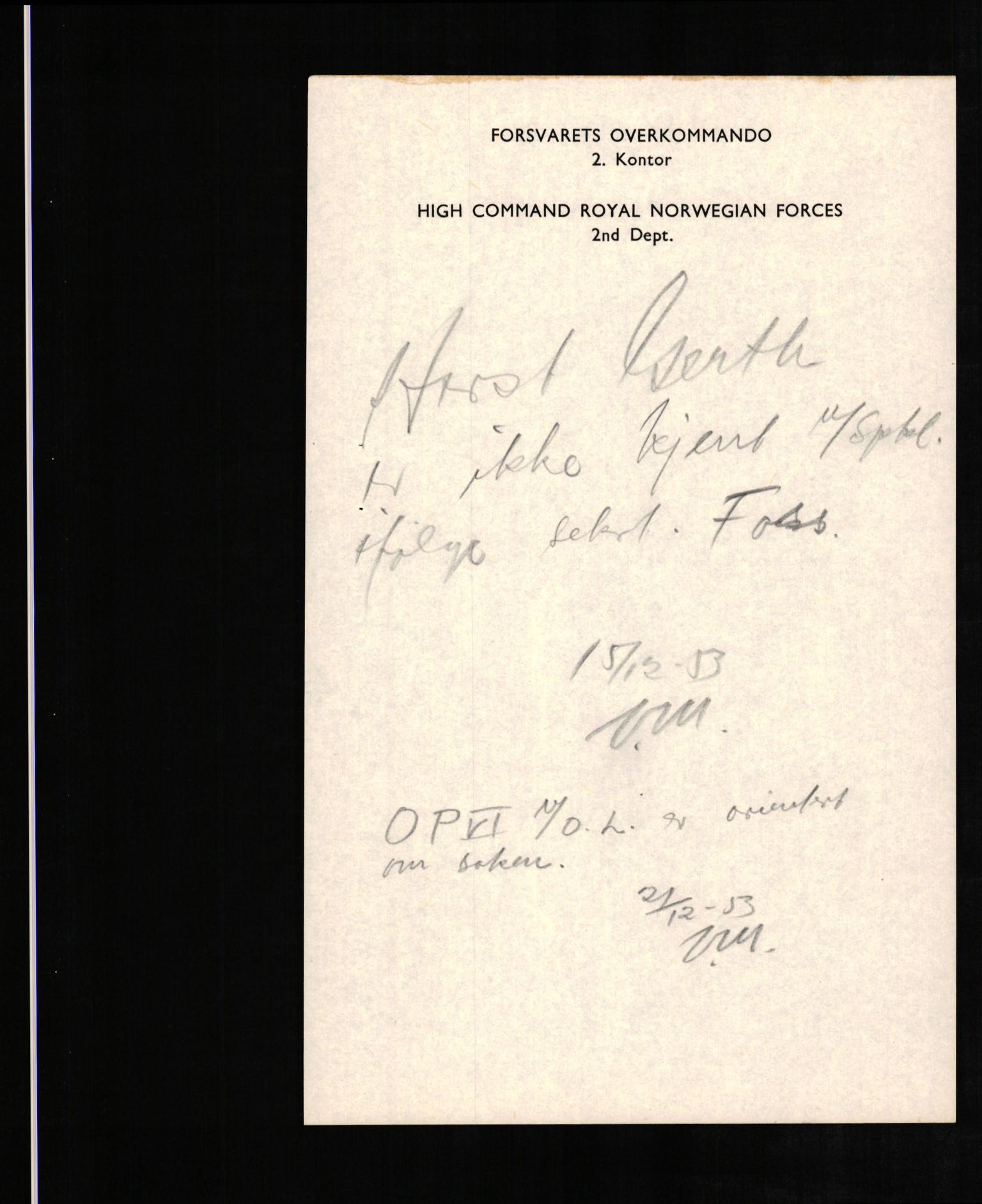 Forsvaret, Forsvarets overkommando II, AV/RA-RAFA-3915/D/Db/L0009: CI Questionaires. Tyske okkupasjonsstyrker i Norge. Tyskere., 1945-1946, p. 434