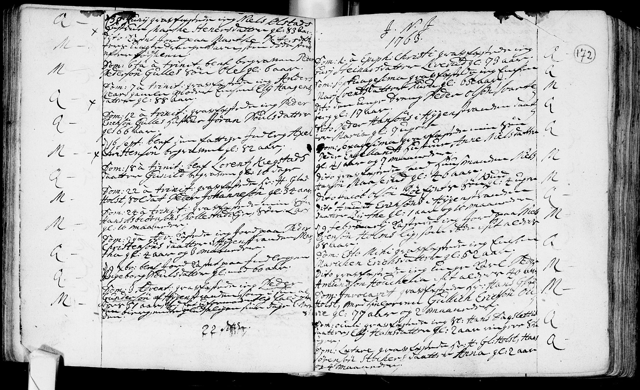 Røyken kirkebøker, SAKO/A-241/F/Fa/L0002: Parish register (official) no. 2, 1731-1782, p. 172