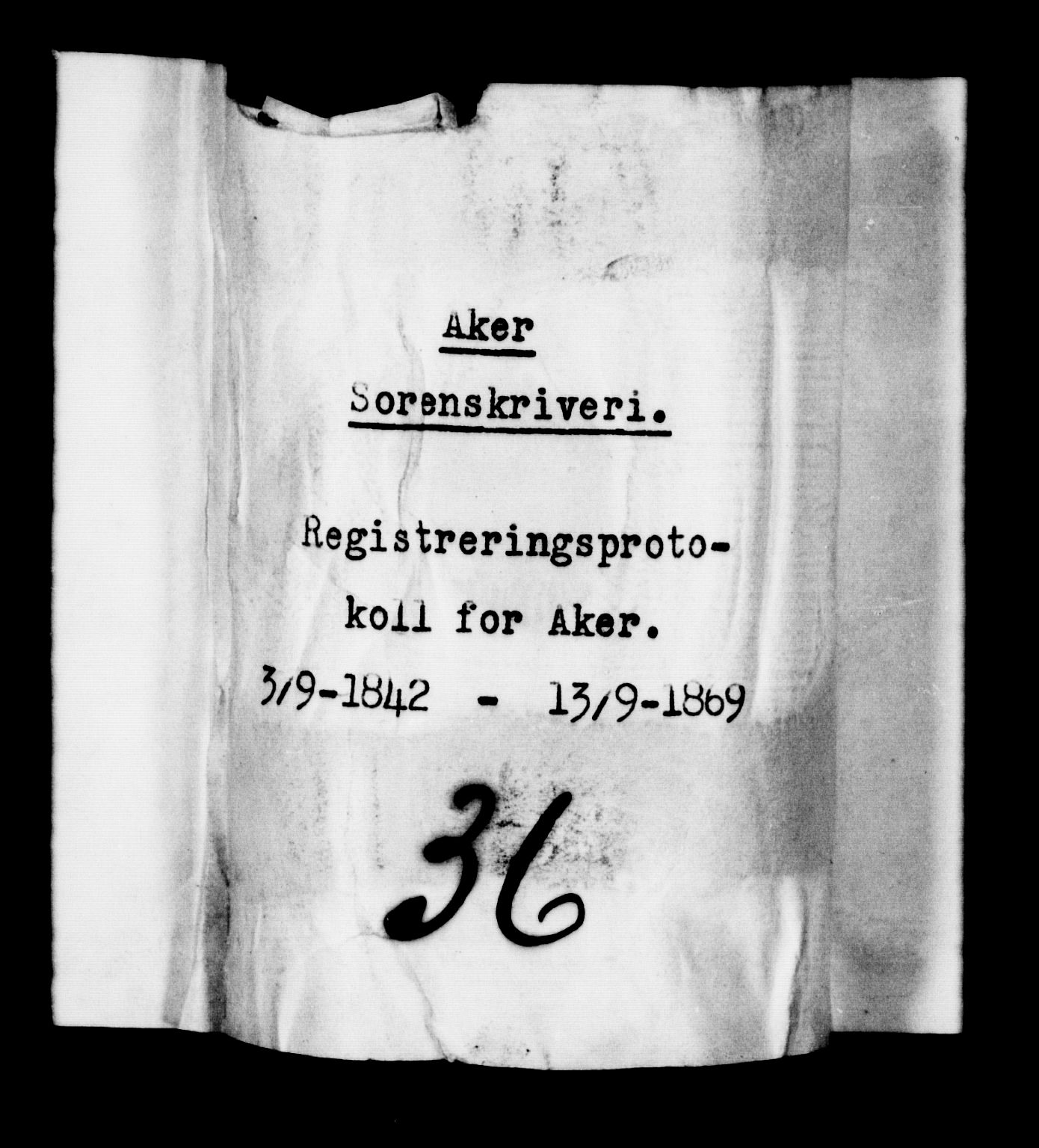 Aker sorenskriveri, SAO/A-10895/H/Hc/Hca/L0002: Skifteregistreringsprotokoll, 1842-1858