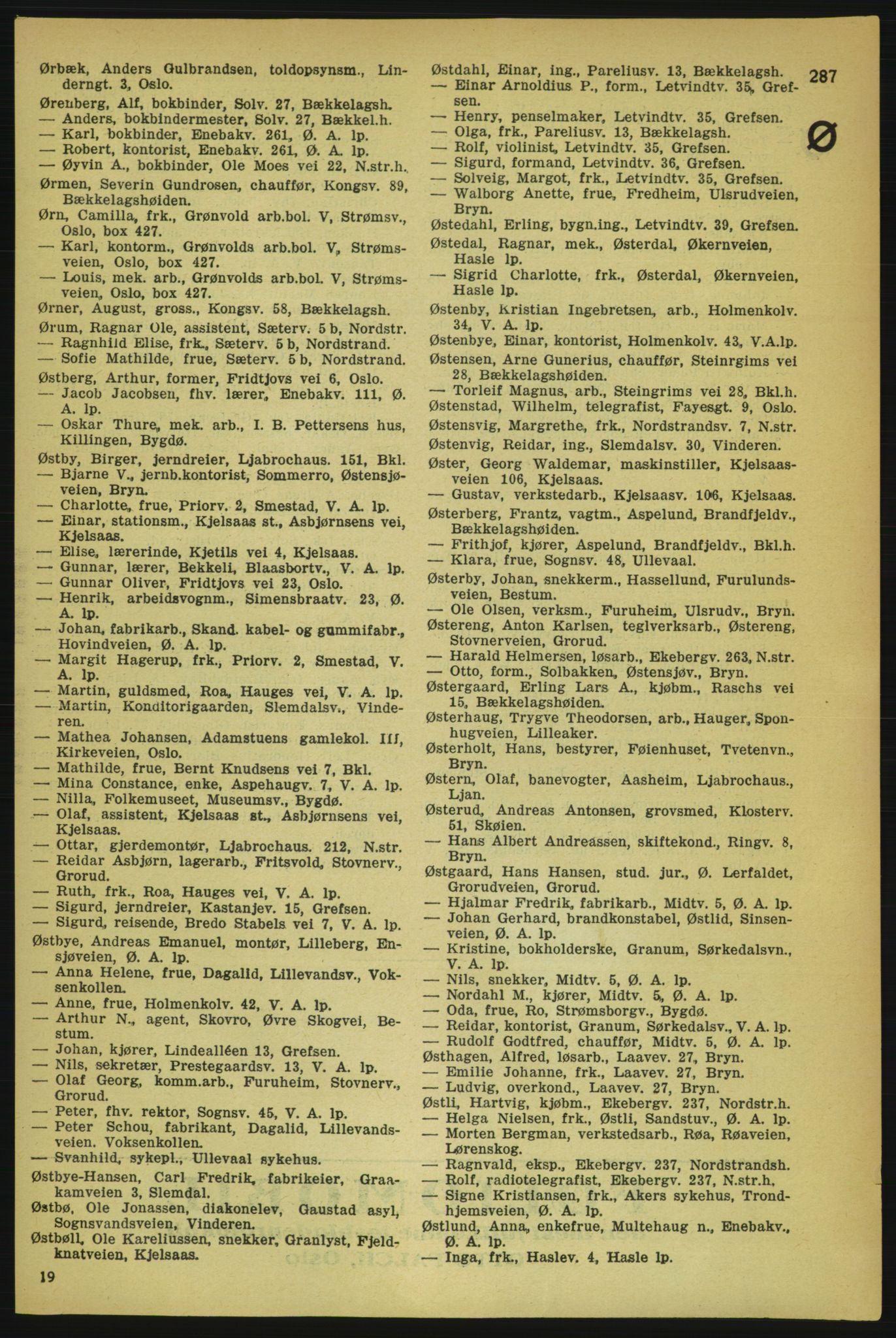 Aker adressebok/adressekalender, PUBL/001/A/004: Aker adressebok, 1929, p. 287