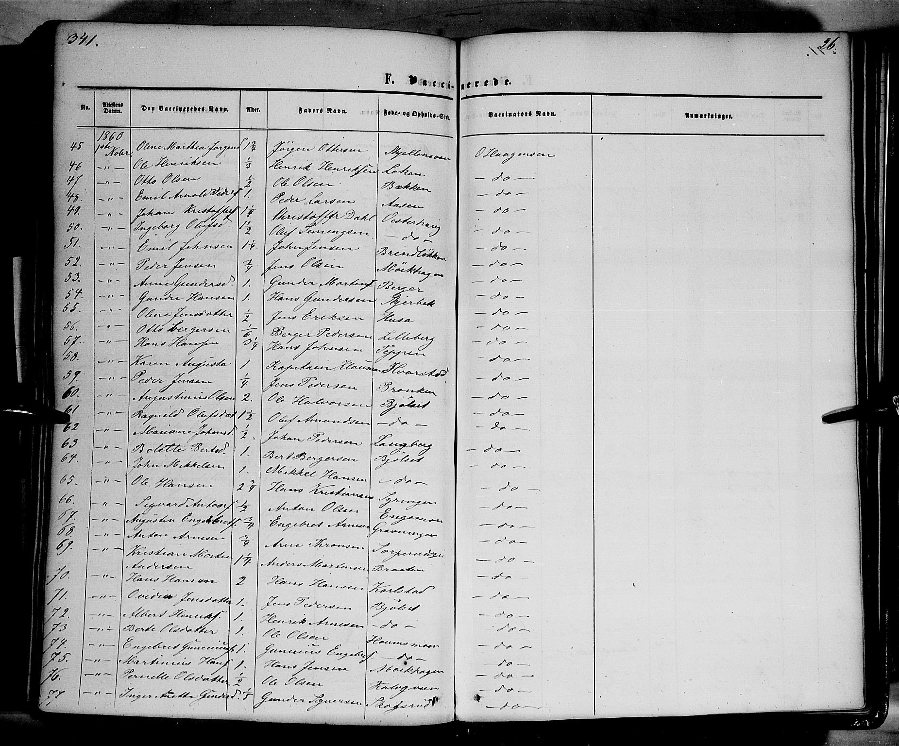 Elverum prestekontor, AV/SAH-PREST-044/H/Ha/Haa/L0010: Parish register (official) no. 10, 1857-1868, p. 341