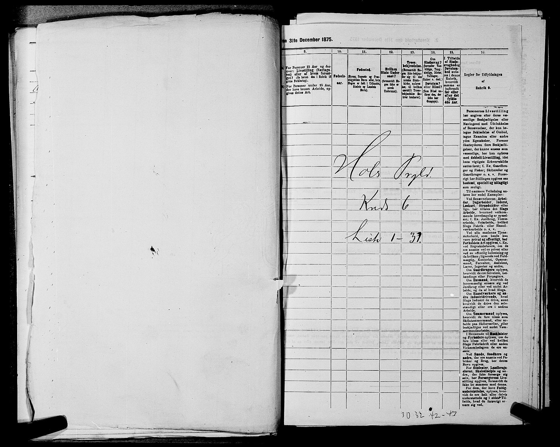 SAKO, 1875 census for 0620P Hol, 1875, p. 715