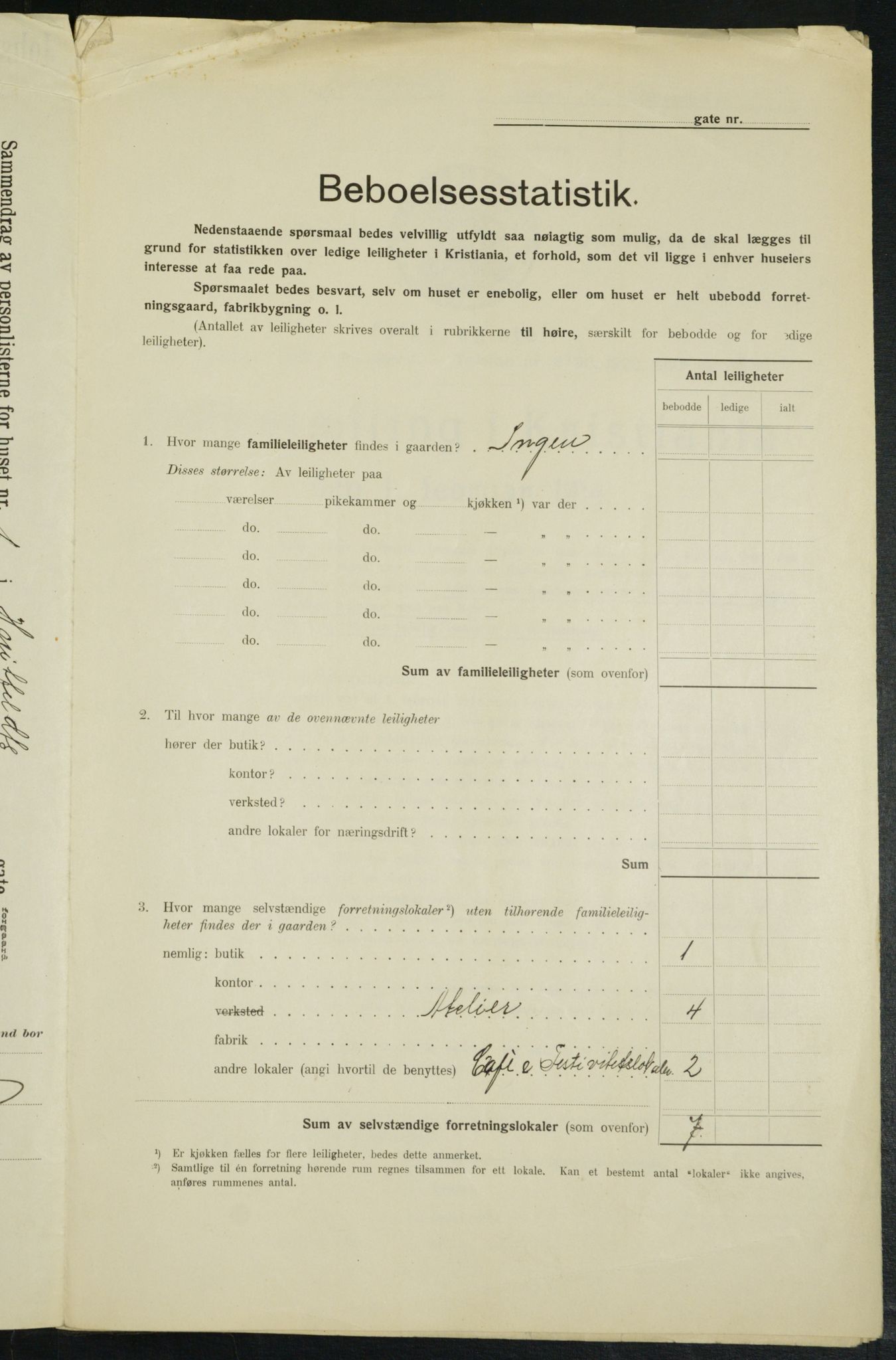 OBA, Municipal Census 1914 for Kristiania, 1914, p. 41604